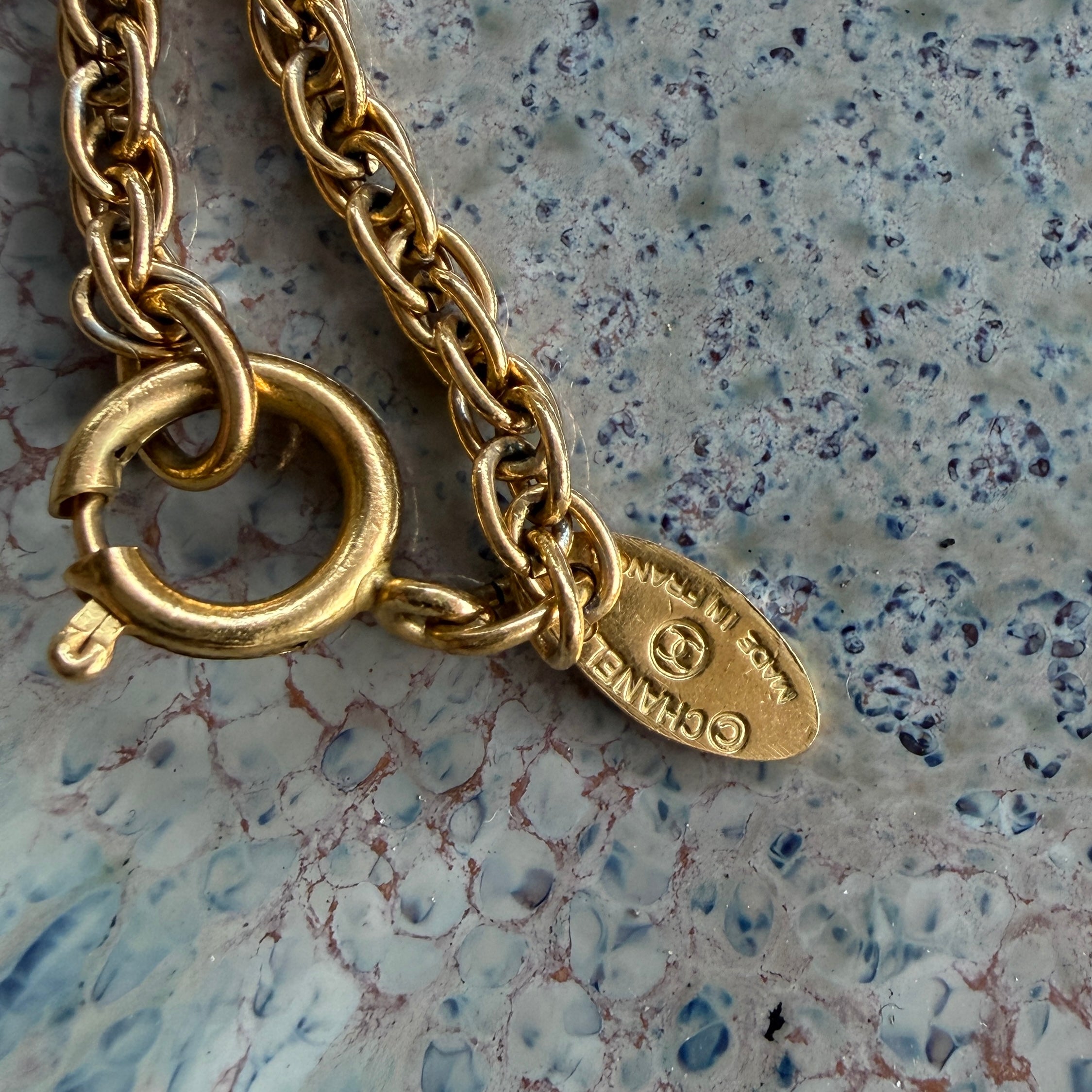 Authentieke Chanel ketting 24k verguld