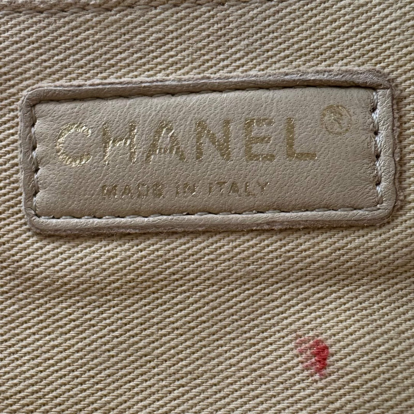 Binnnenkant original Chanel shoulder bag