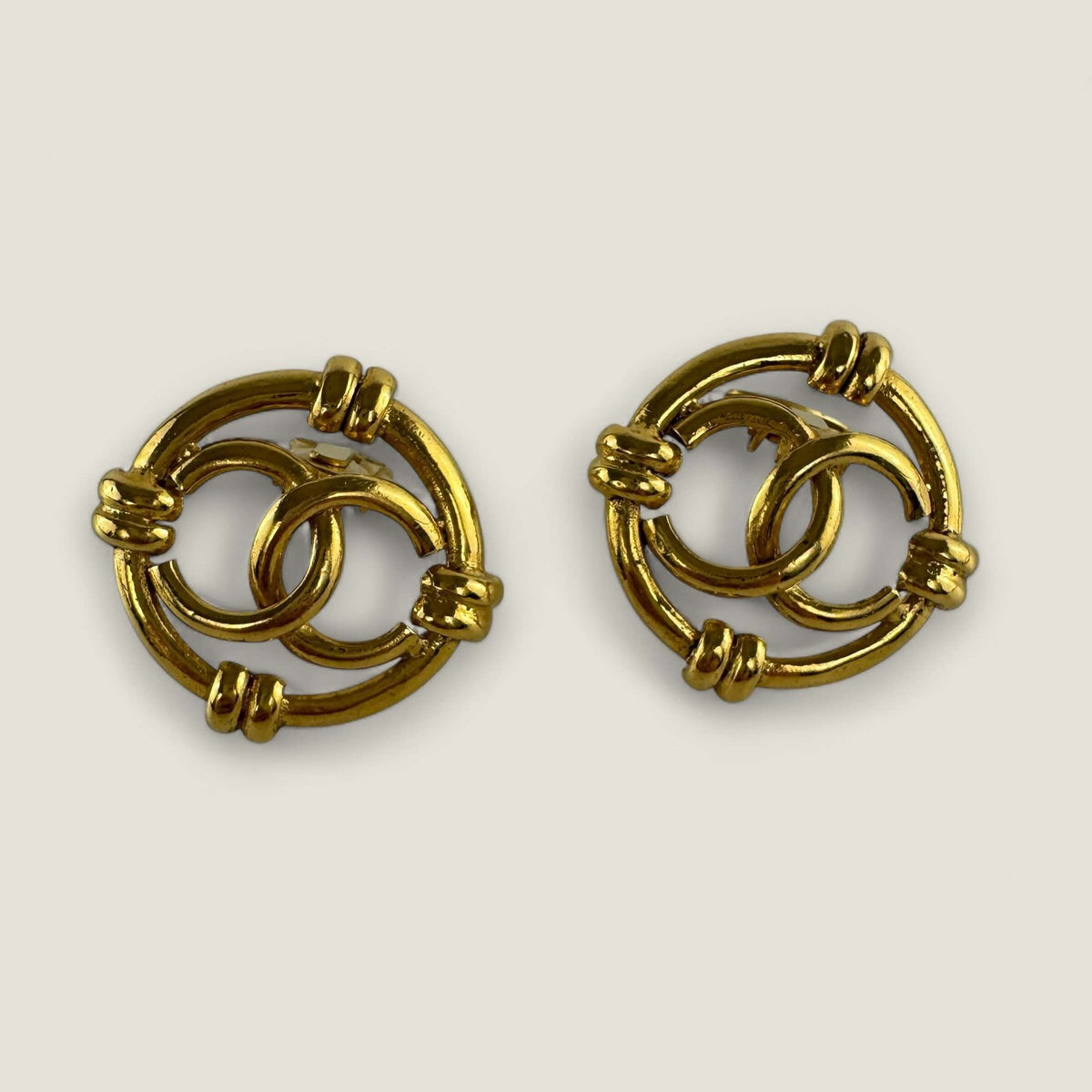 Chanel 1993 oorbellen goud clip on