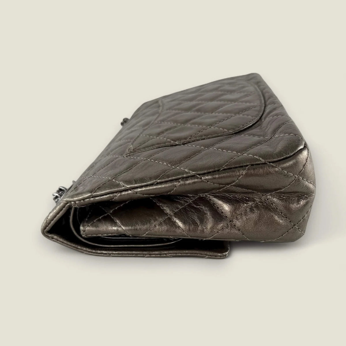 Chanel 2.55 metallic bronze crossbody pre-owned