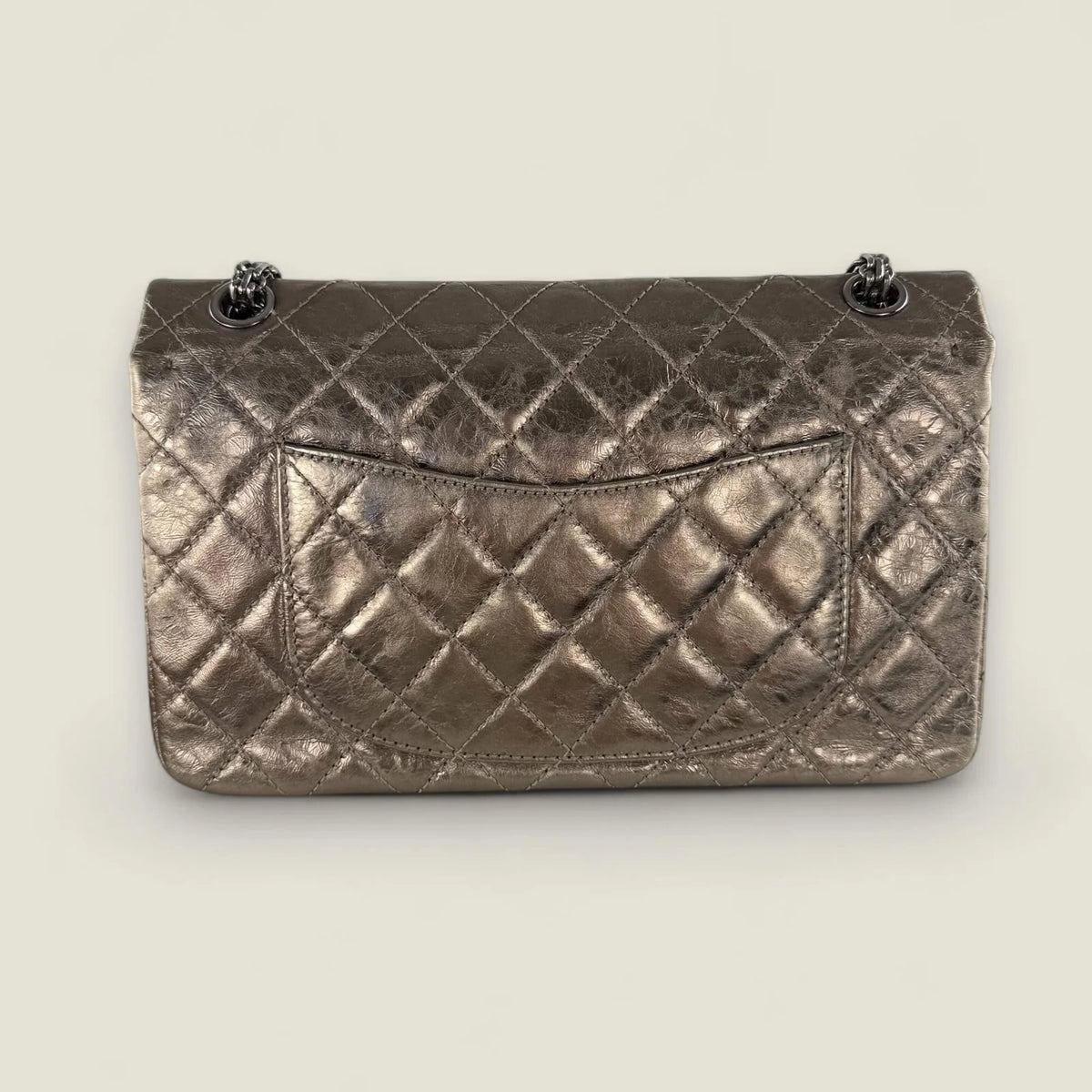 Chanel Reissue metallic bronze tas authentiek