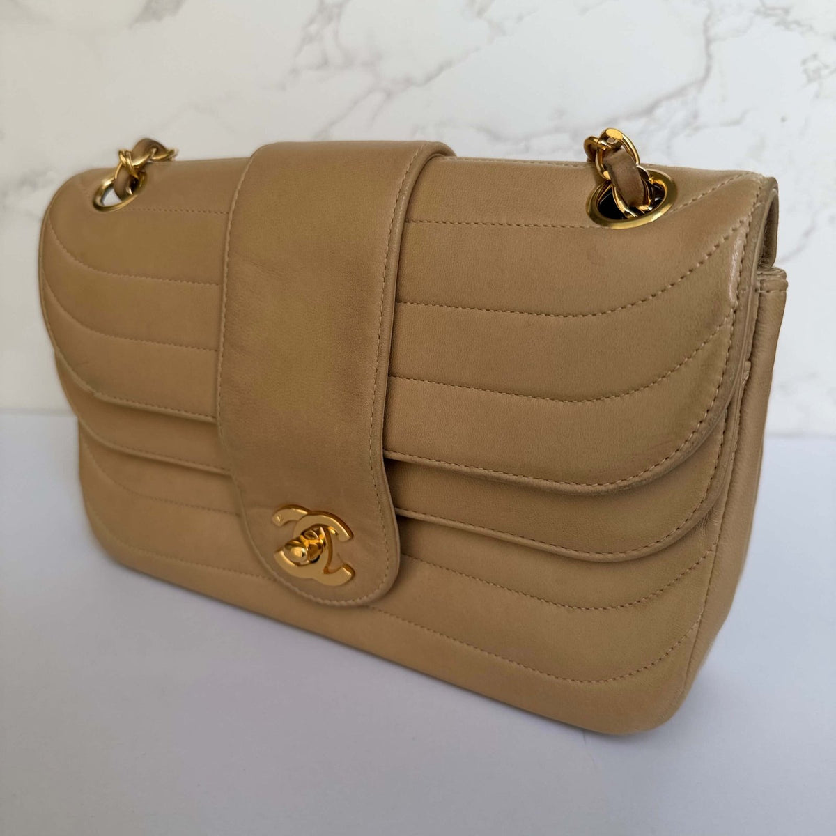 Chanel 24k gold-plated hardware detail