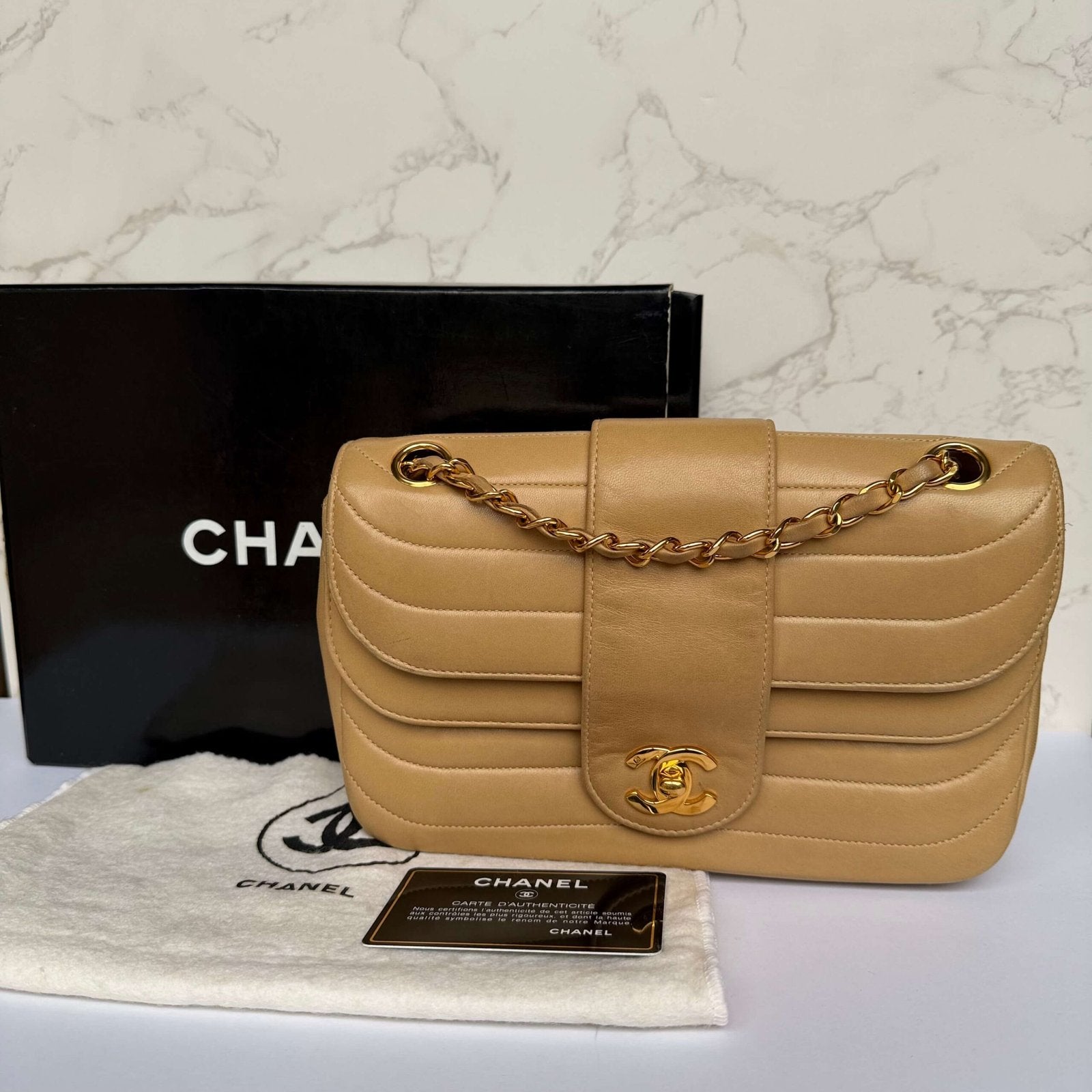 Chanel 24k gold-plated hardware detail
