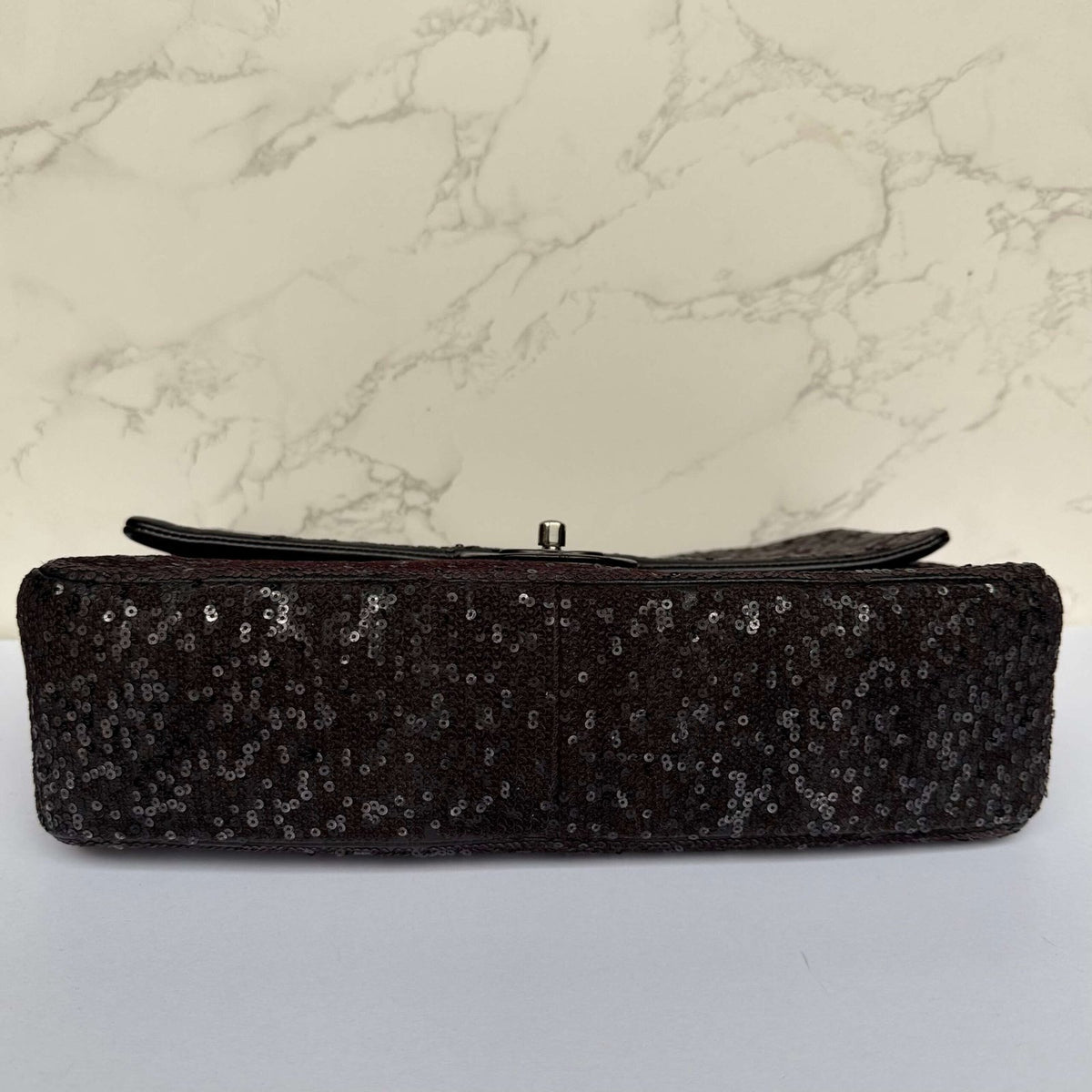 Chanel jumbo crossbody sequins bag