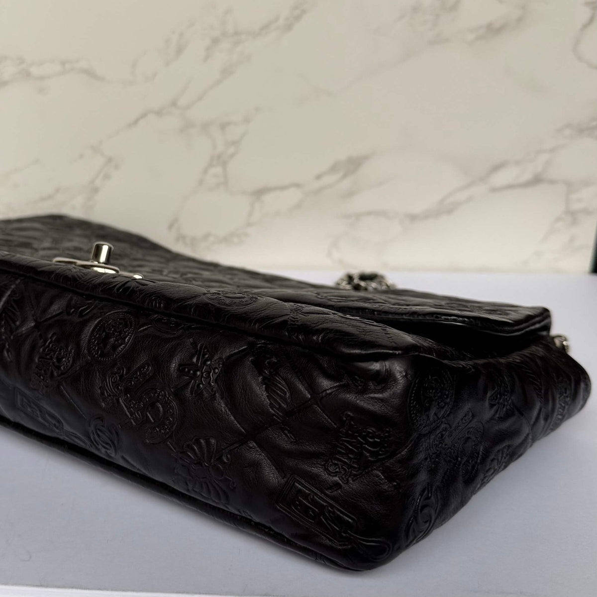 Chanel jumbo lucky symbols authentieke Chanel jumbo zwart