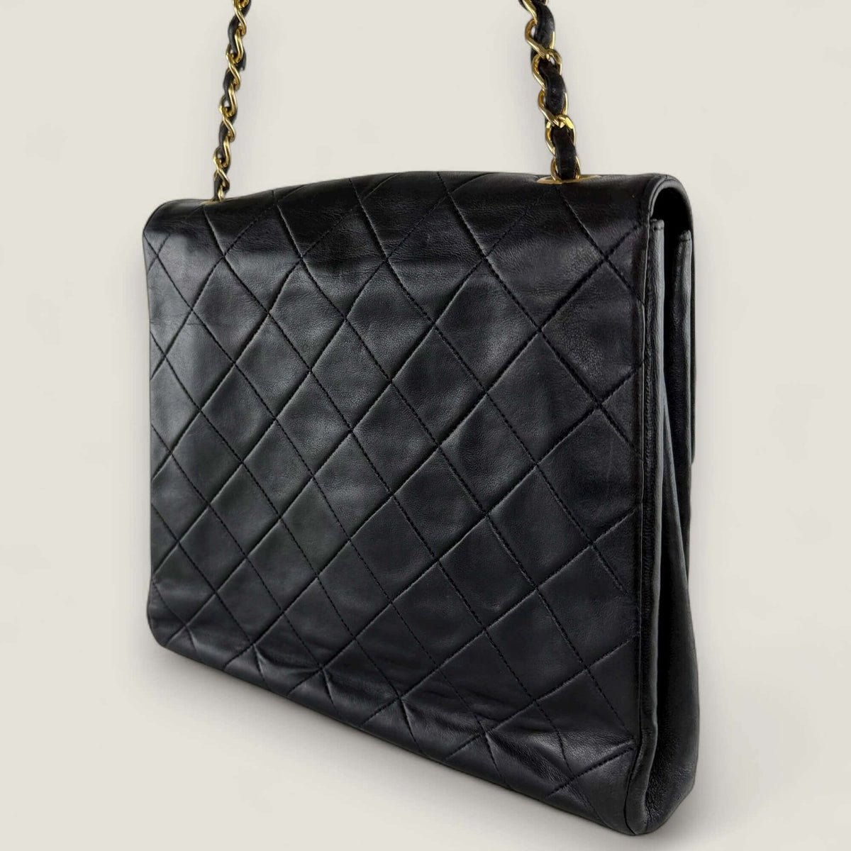 Chanel original vintage lambskin flap bag