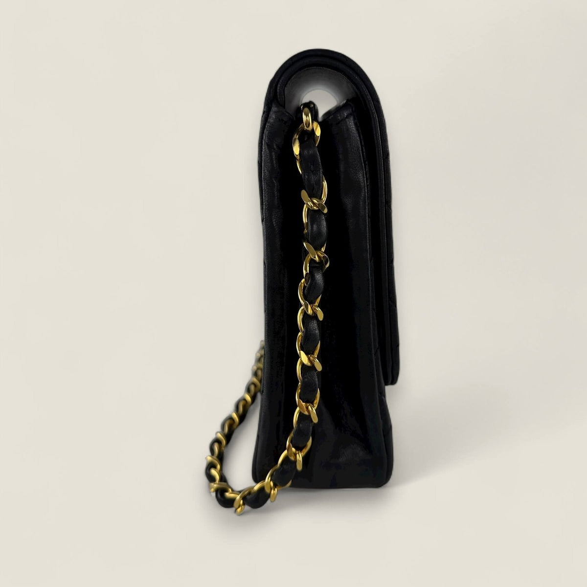 Chanel vintage matelasse single flap chain