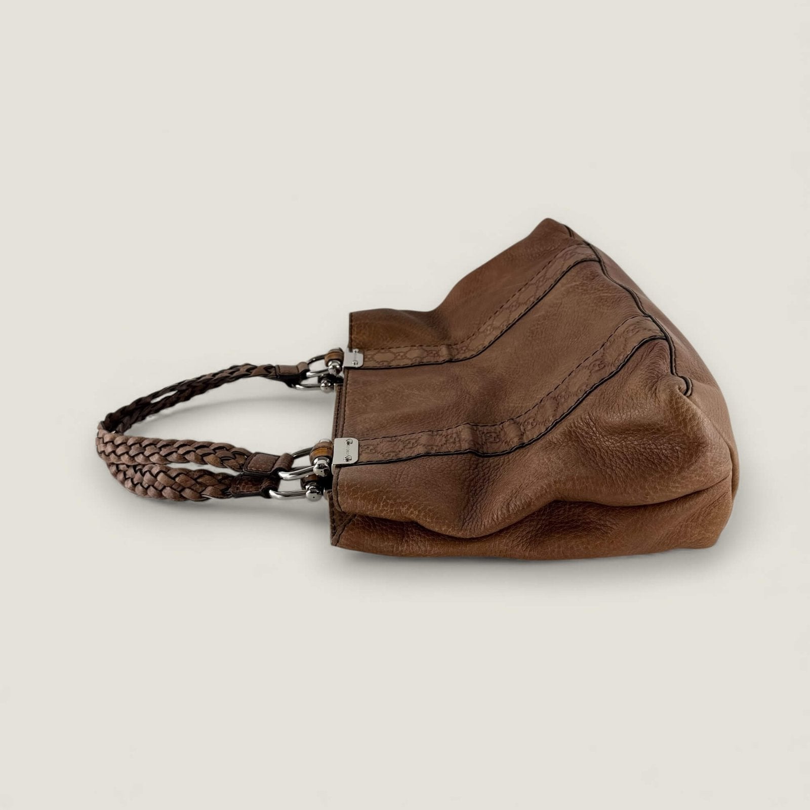 Gucci bamboo libeccio pre owned designer tas