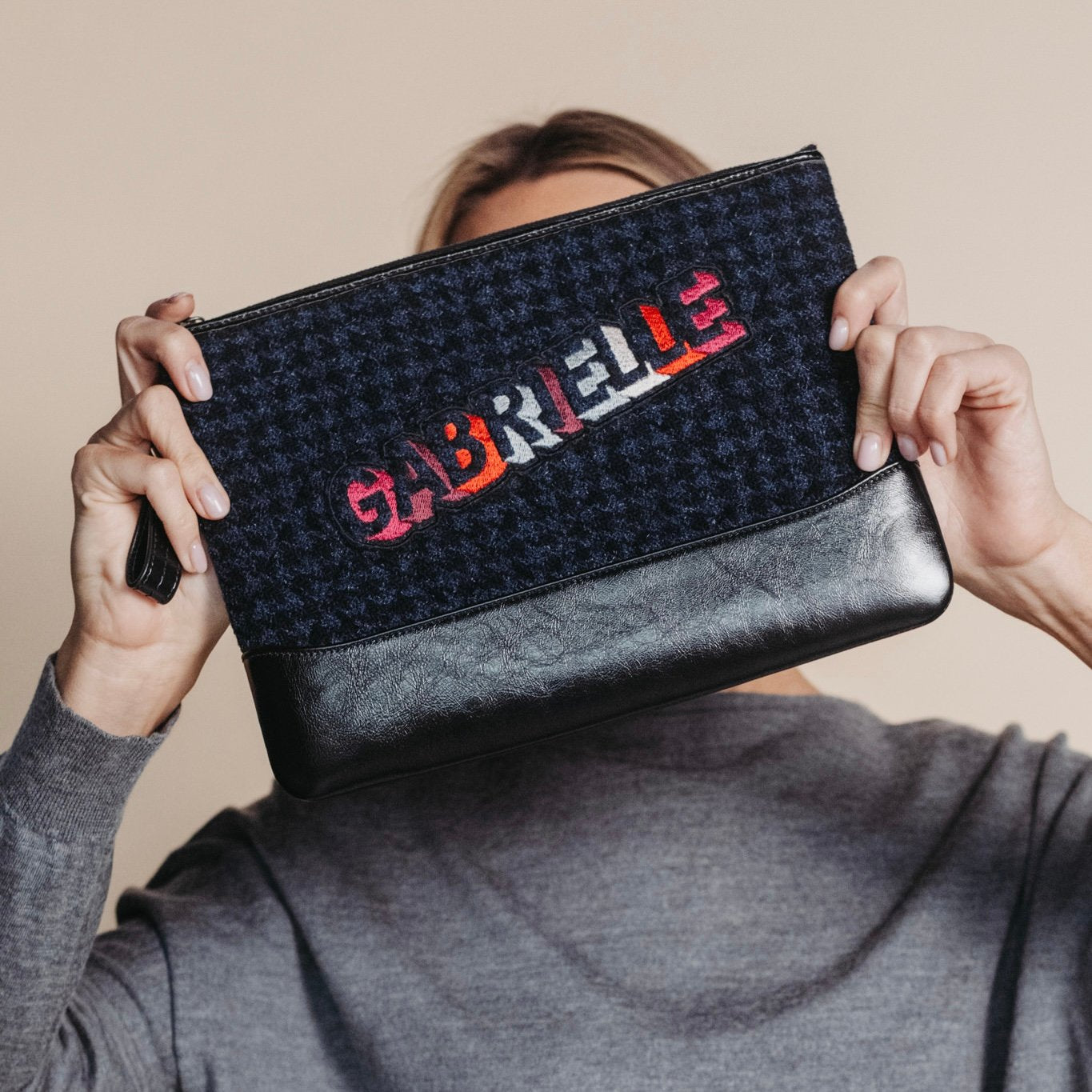 Authentic Chanel clutch tweed