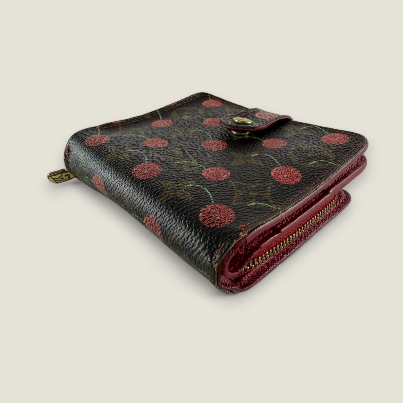 Louis Vuitton Cherry wallet brown monogram gold hardware