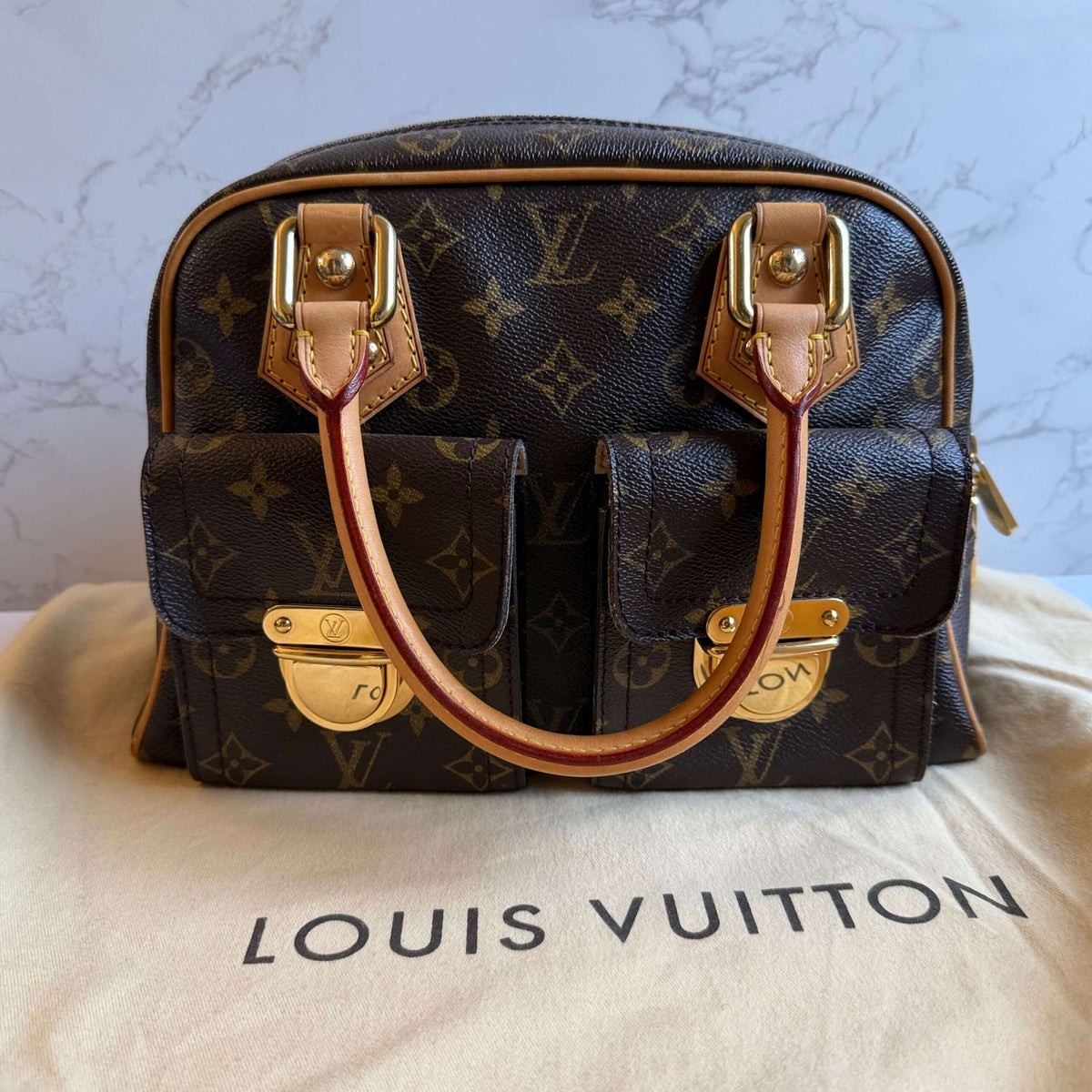 Louis Vuitton Manhattan PM vintage designer handbag