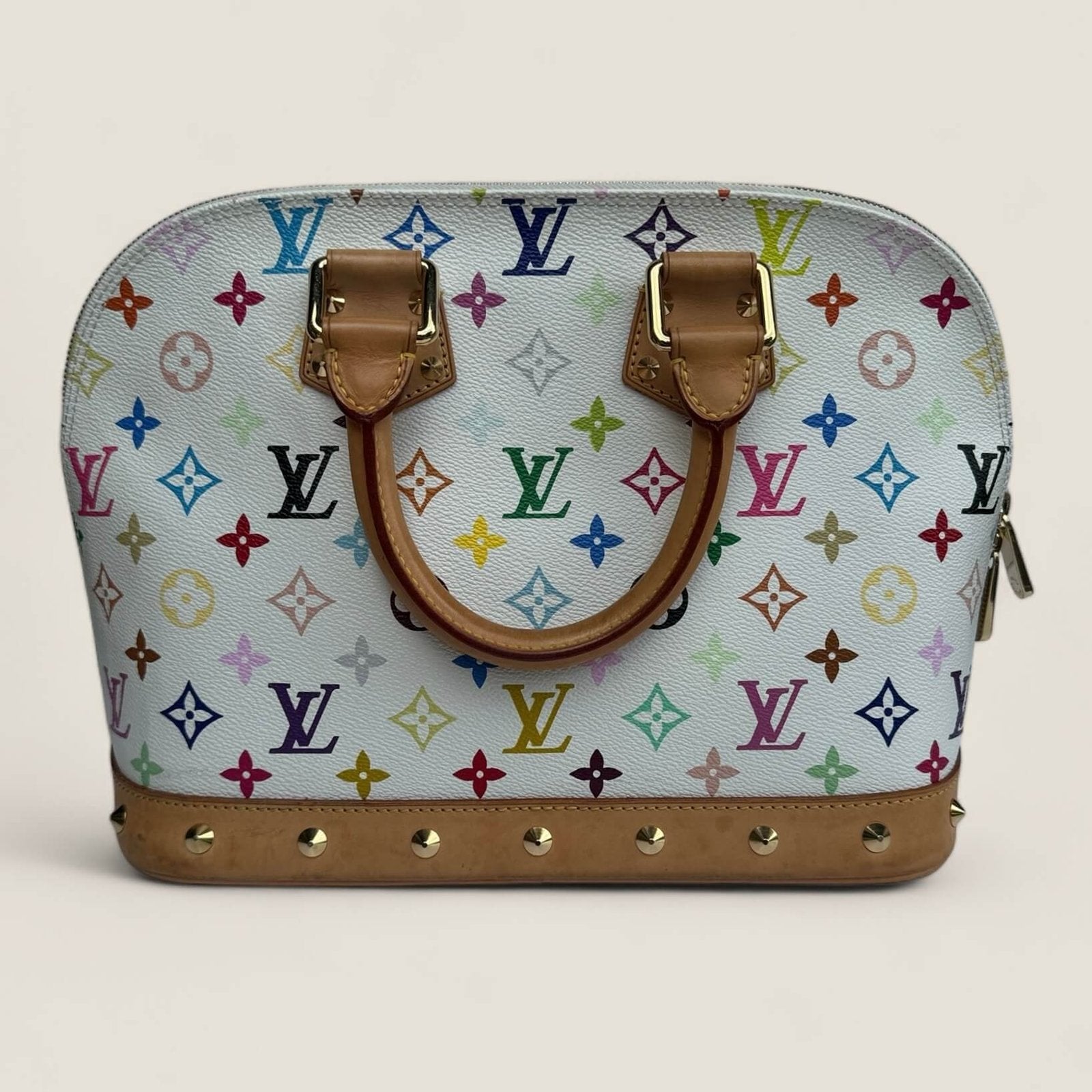 Louis Vuitton multicolor Alma white pre-owned