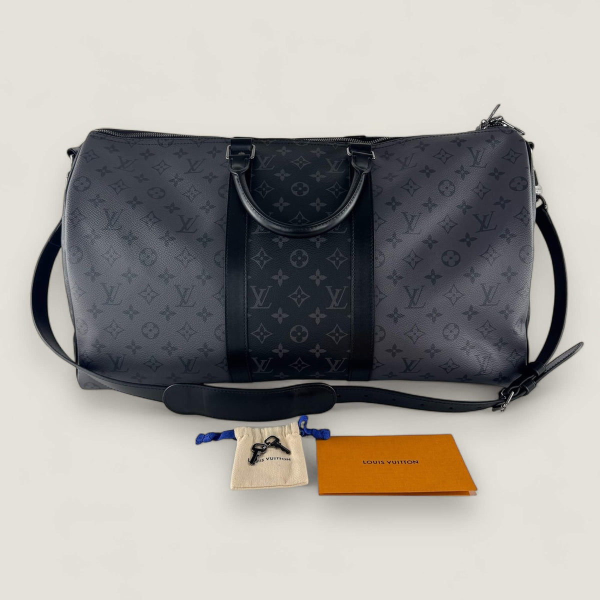 Pre-owned Louis Vuitton Keepall 50 met accessoires