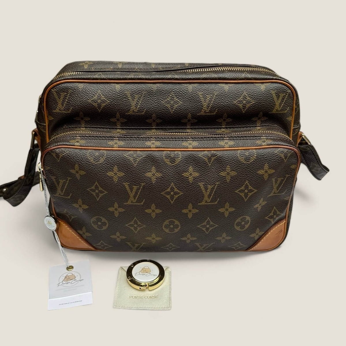 Pre-owned Louis Vuitton Nile bag with Purse Curse bag holder