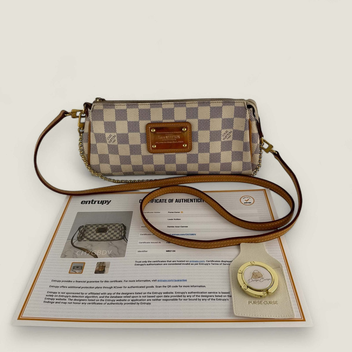 Purse Curse Louis Vuitton tas Entrupy certificaat
