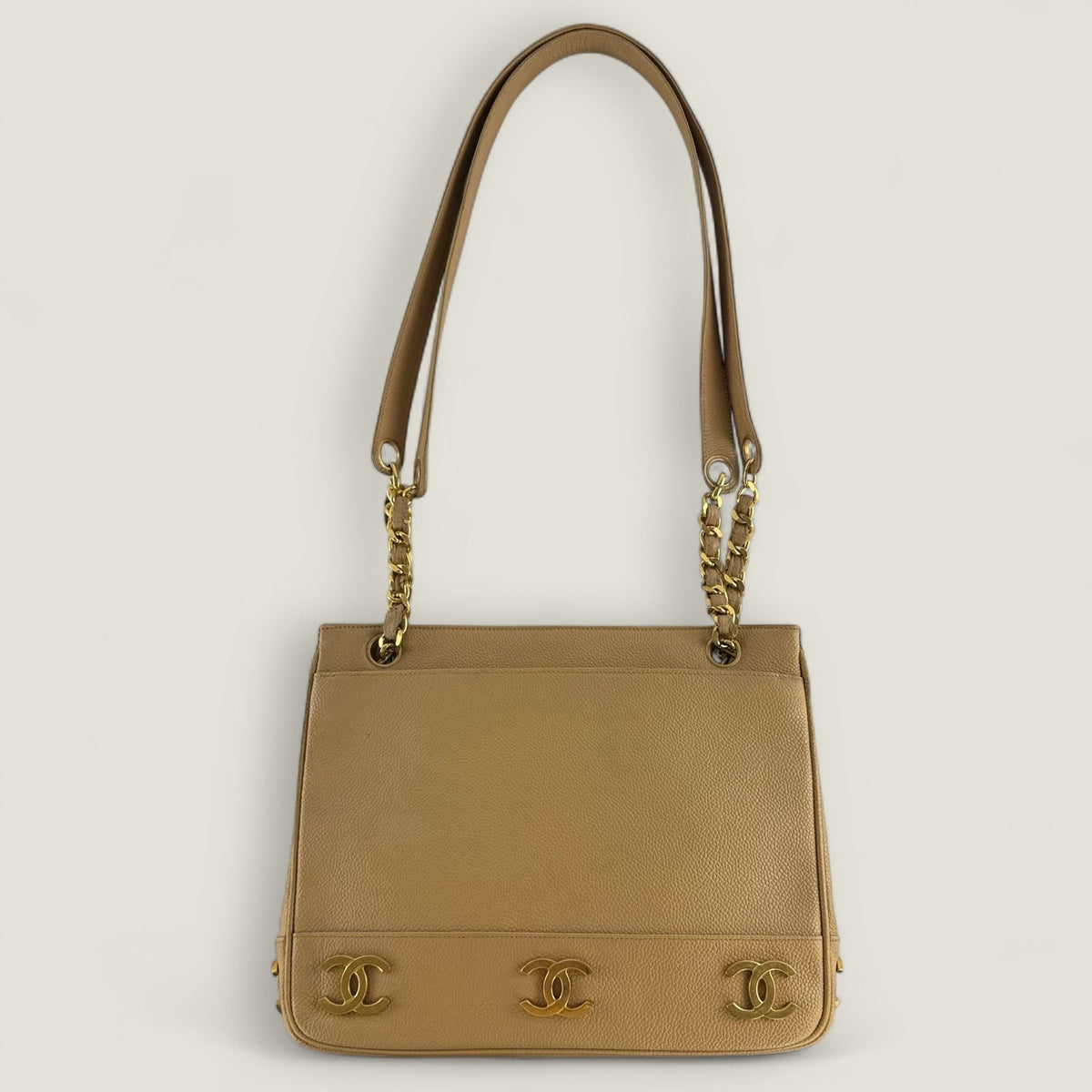 Purse Curse vintage Chanel triple CC tote