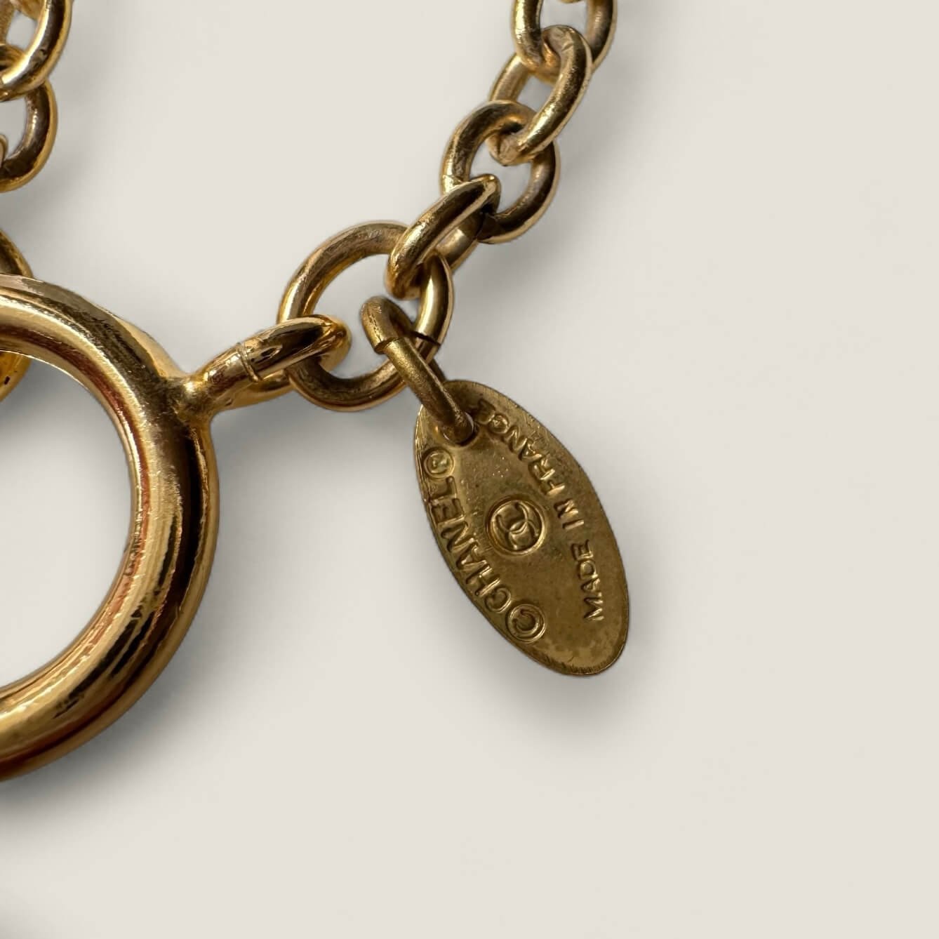 Pre-owned Chanel chain vintage 24k gold-plated