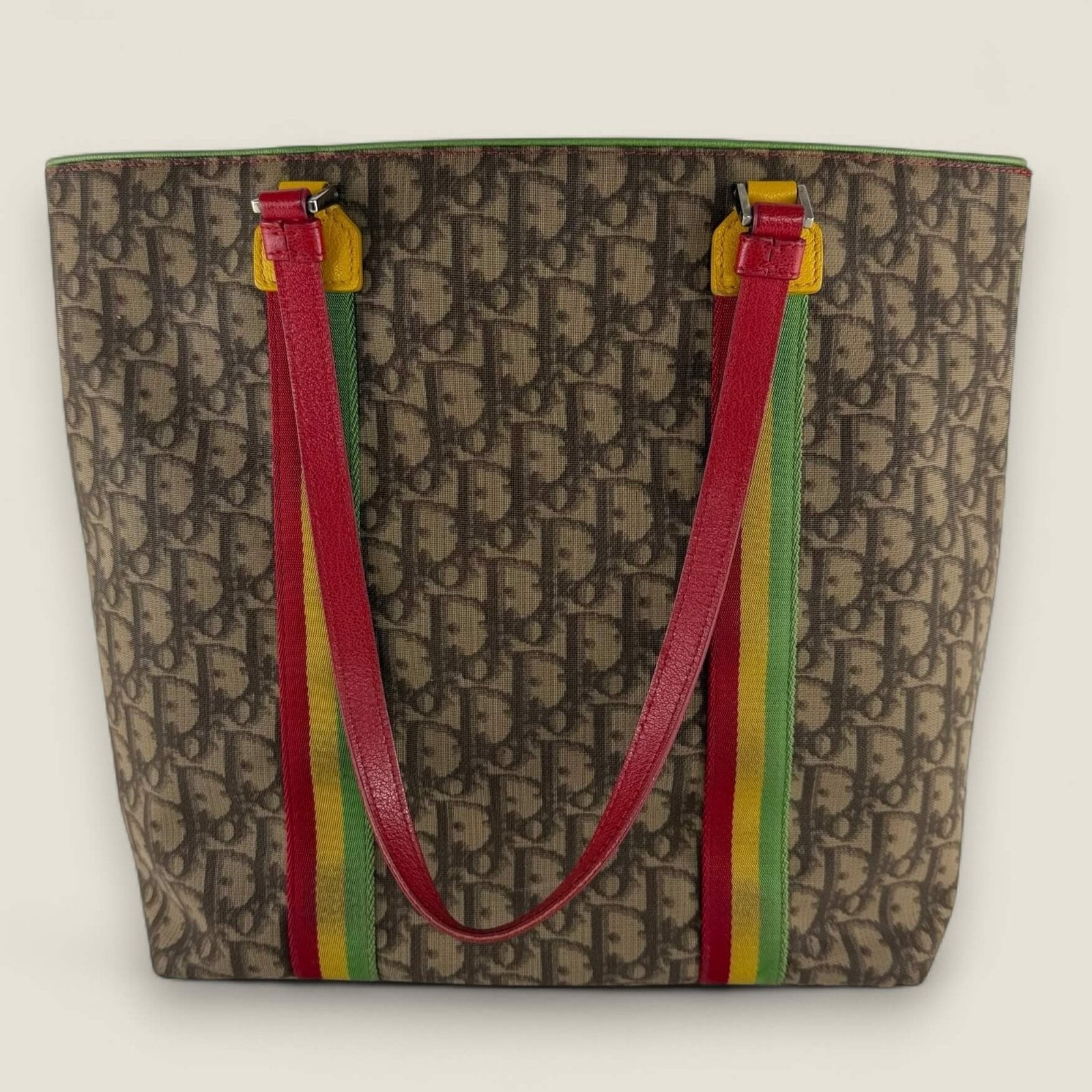 Vintage Dior Trotter tote bag Rasta collection