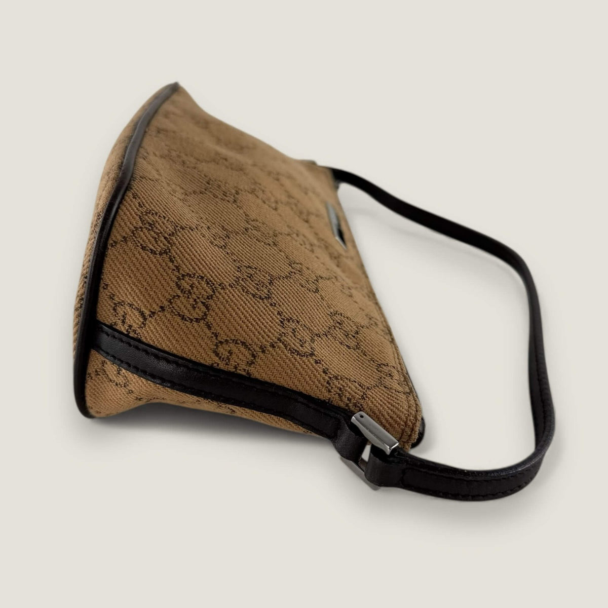 Side authentic Gucci GG canvas