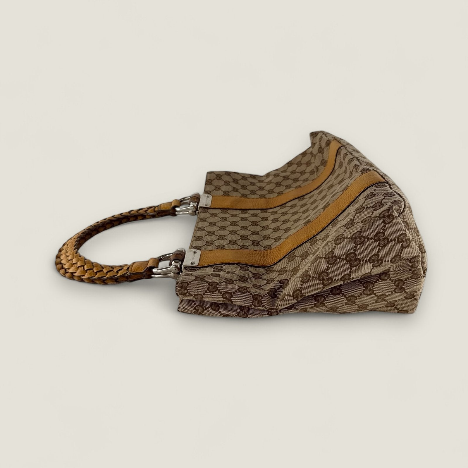 Side original GG Supreme Bamboo Libeccio