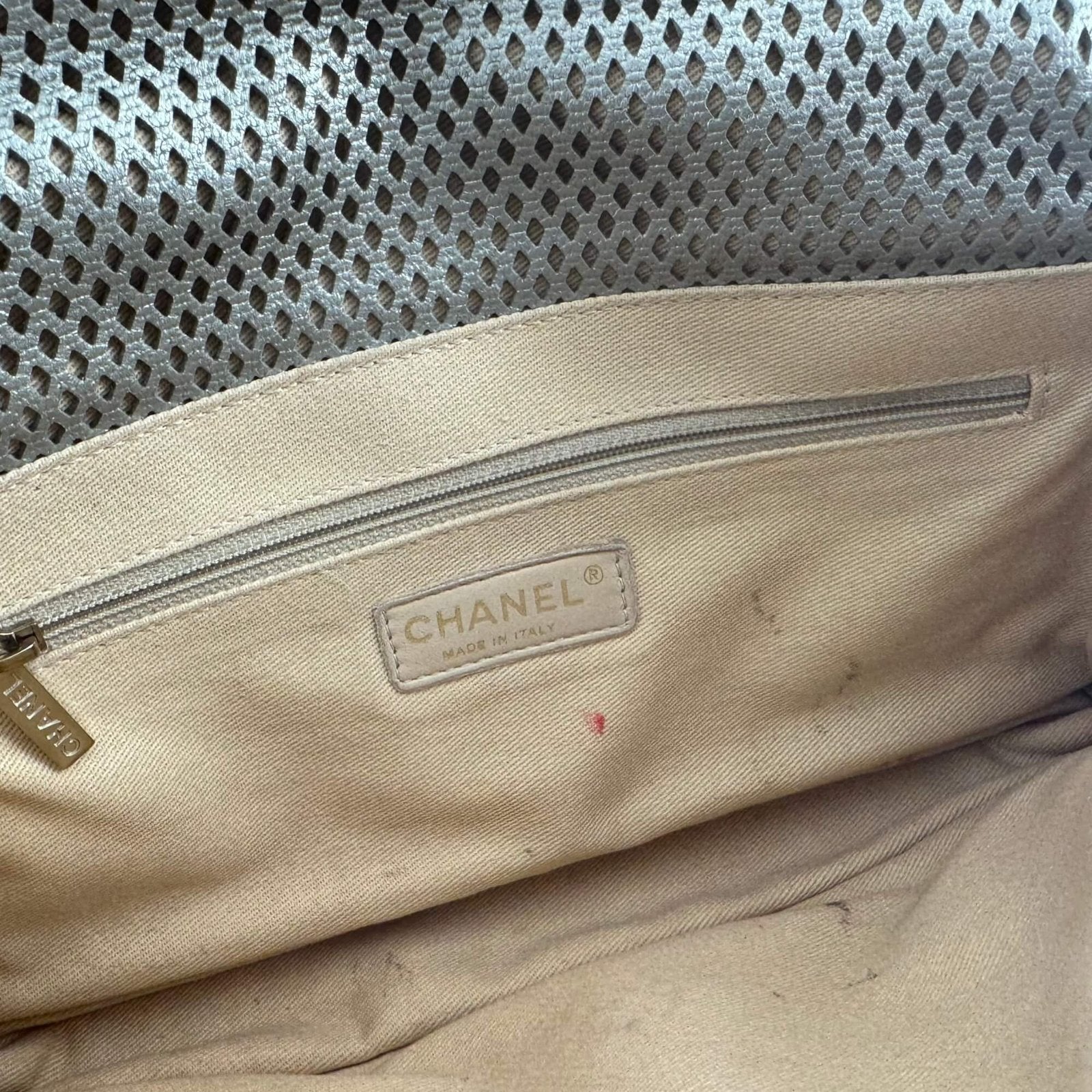 interior pre-owned Chanel bag