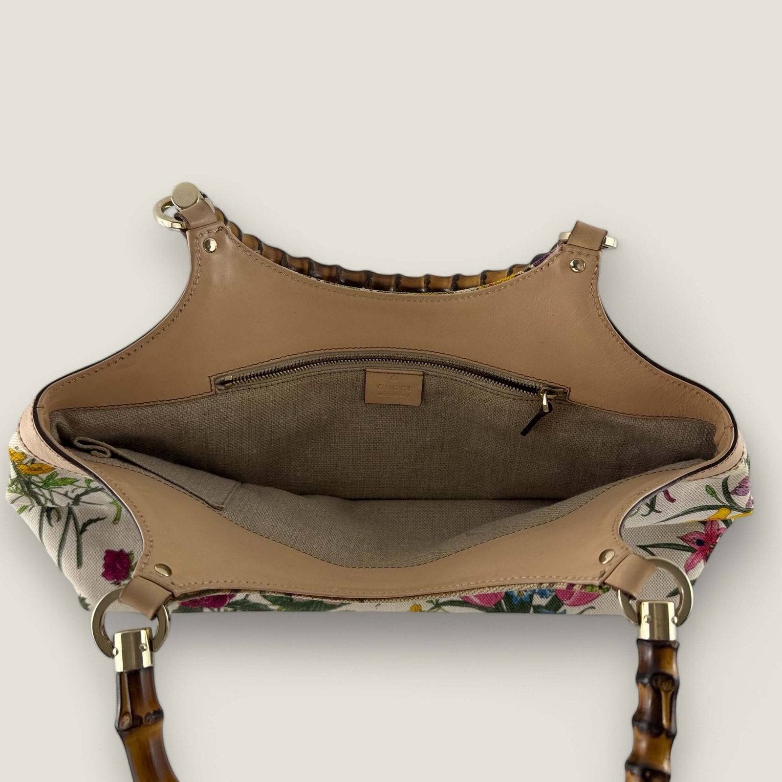 Authentic Gucci handbag interior