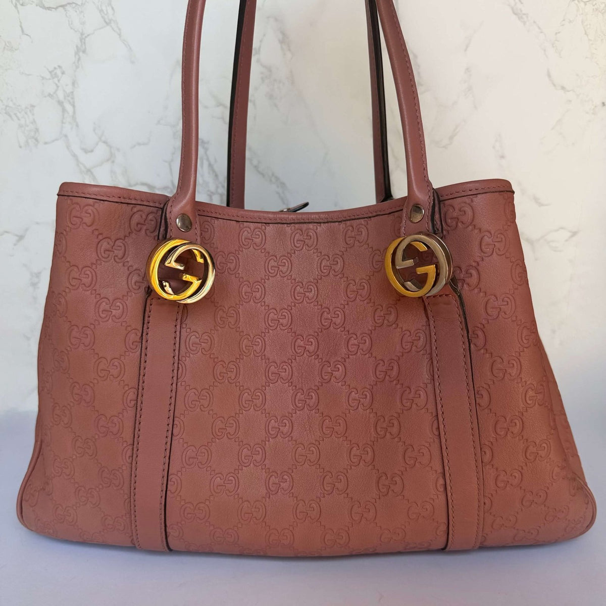 Authentic Gucci bag buy pink leather