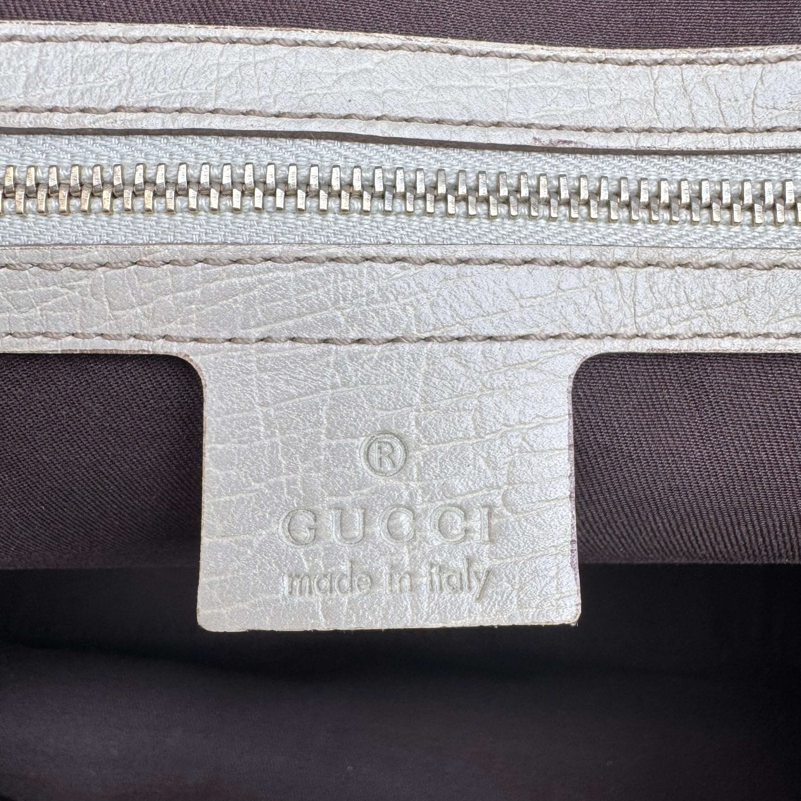 Authentic Gucci bag logo