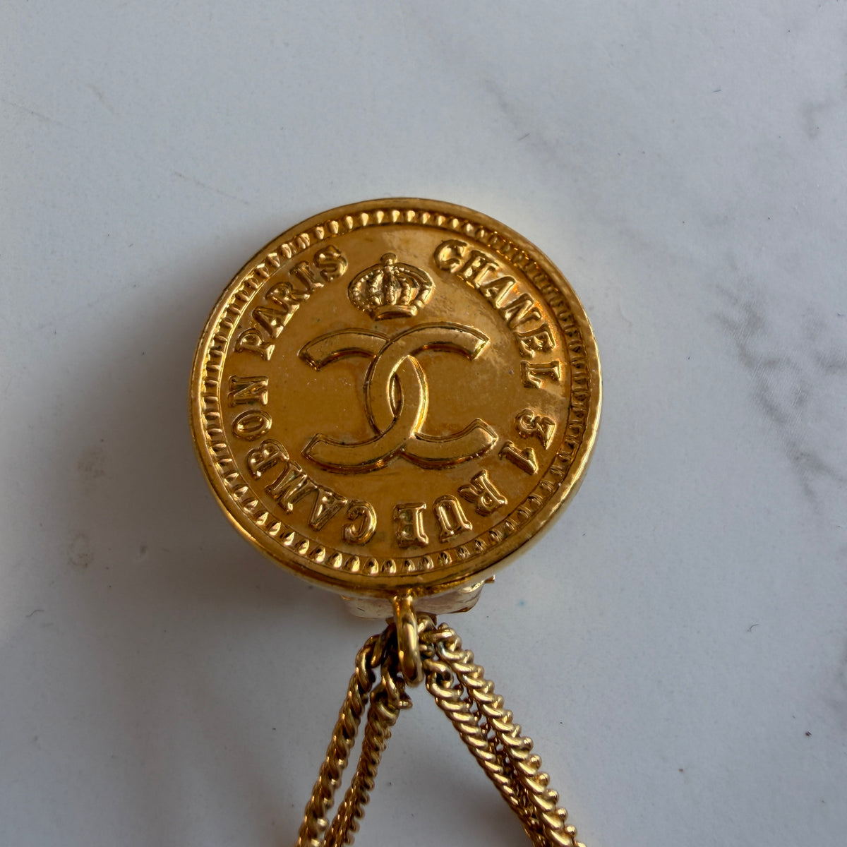 Authentieke vintage Chanel oorbellen 