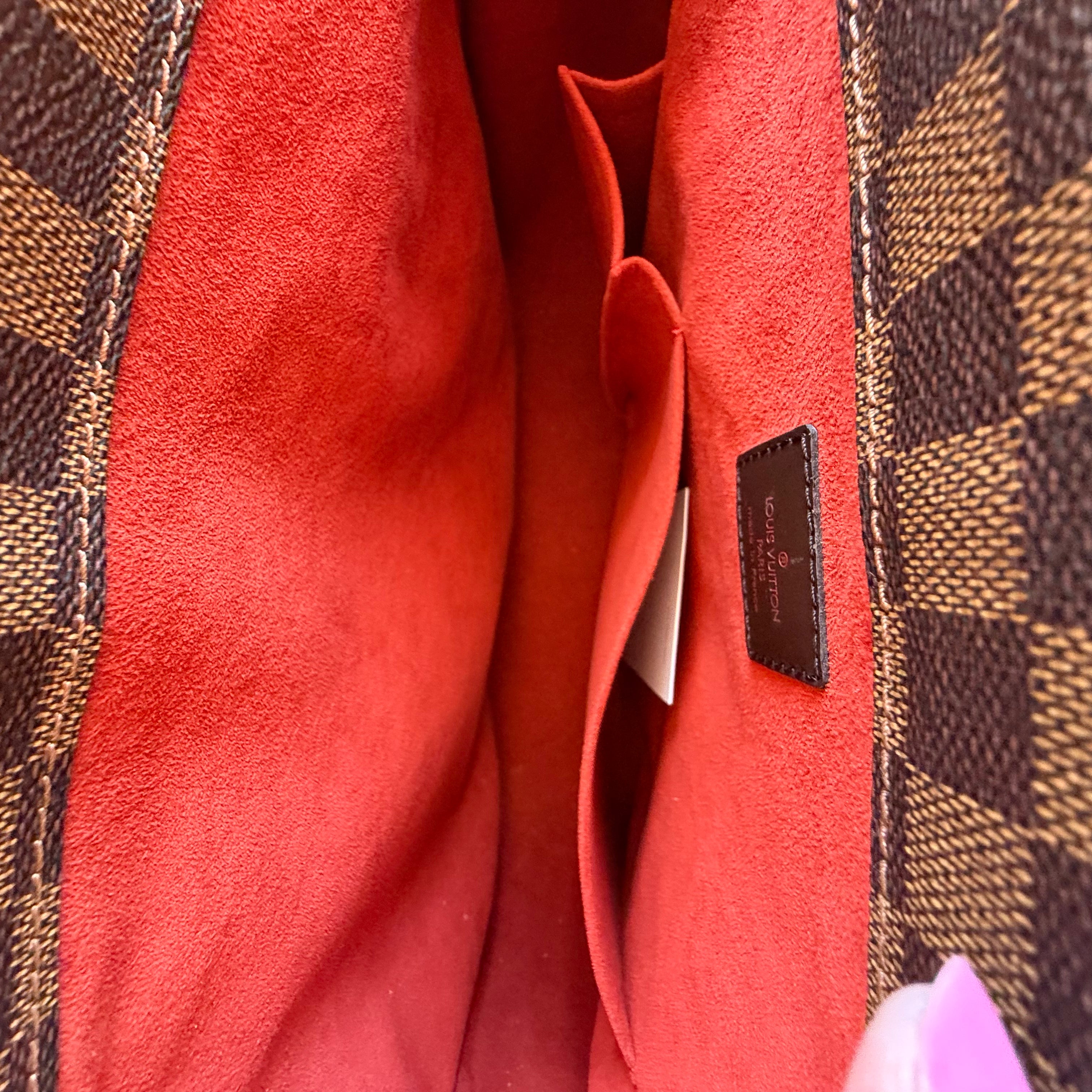 inside pre-owned Louis Vuitton Parioli PM Damier Ebene