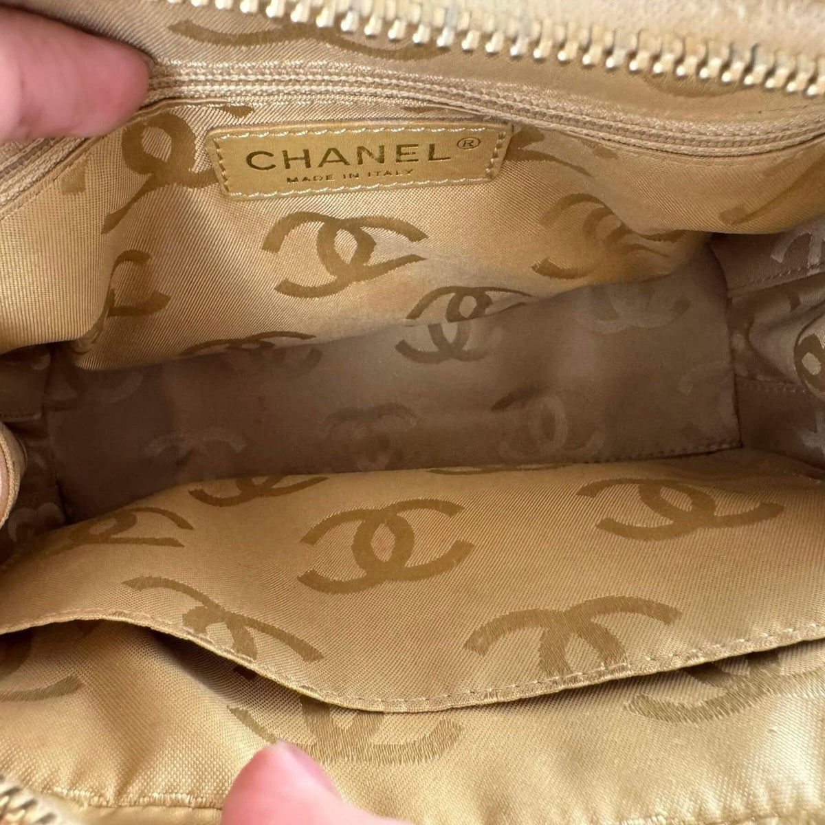 Inside Chanel bag vintage