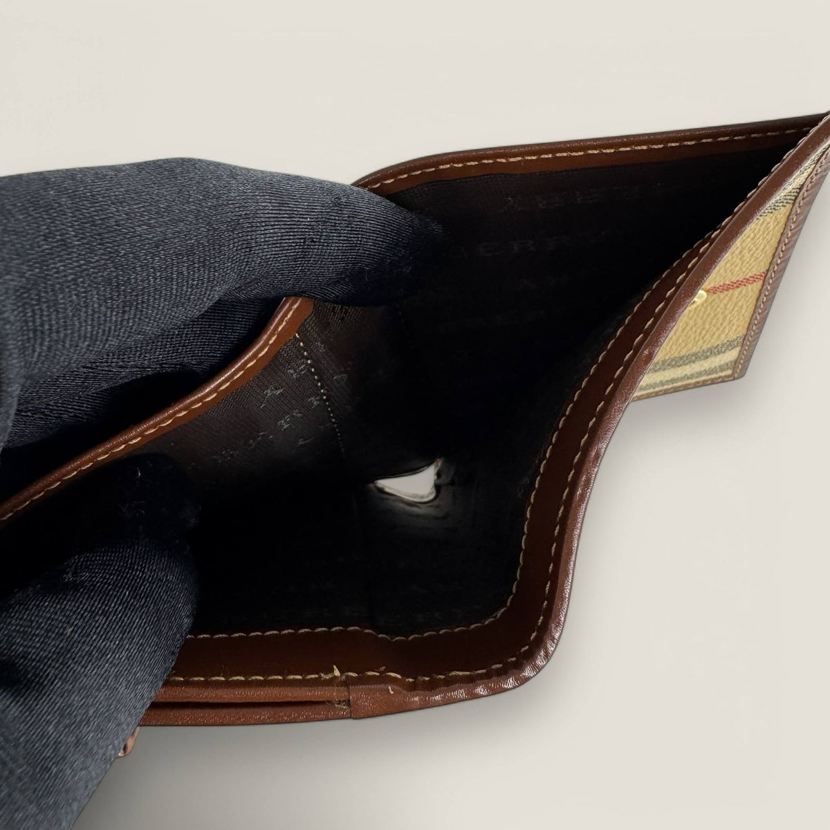 Interior authentic Burberry wallet