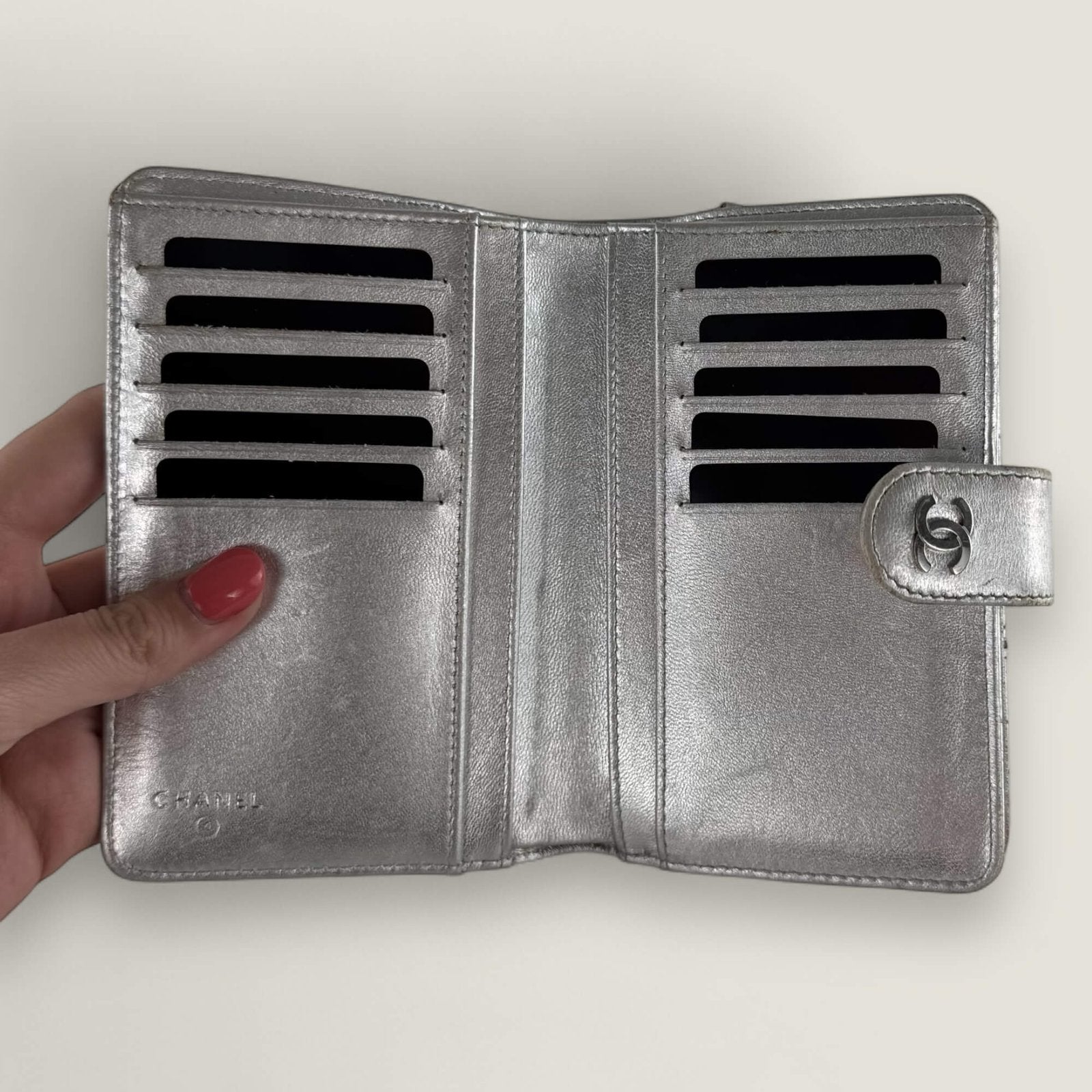 Interior authentic Chanel wallet