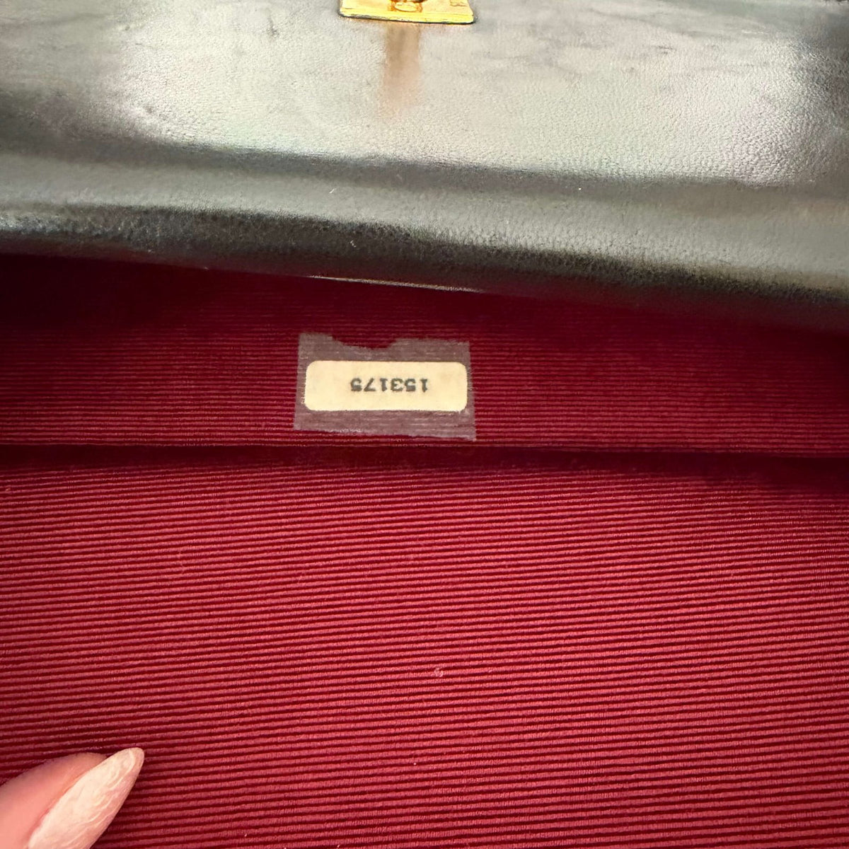 Chanel Double Flap serial number present