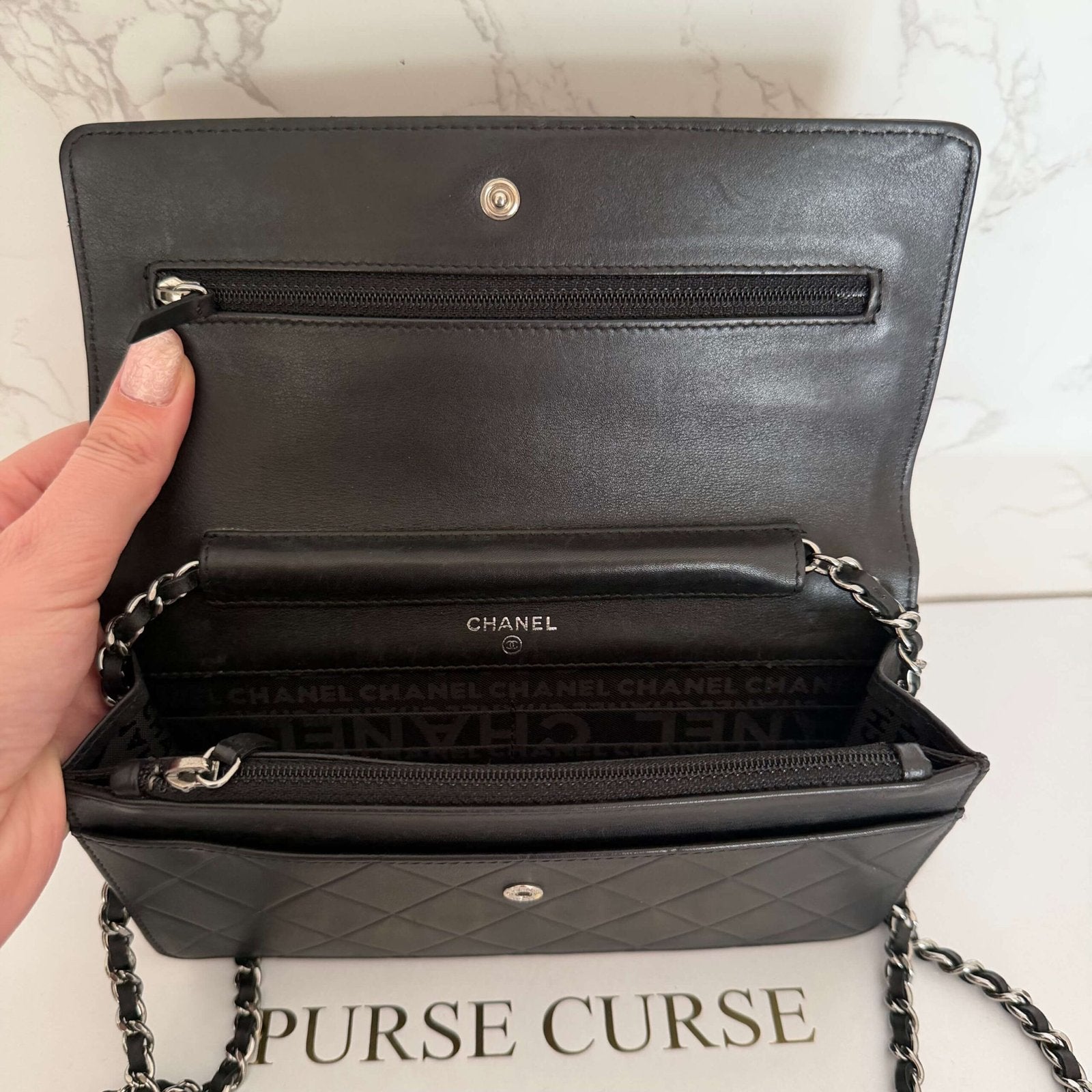 Chanel WOC pre owned designer bag overview
