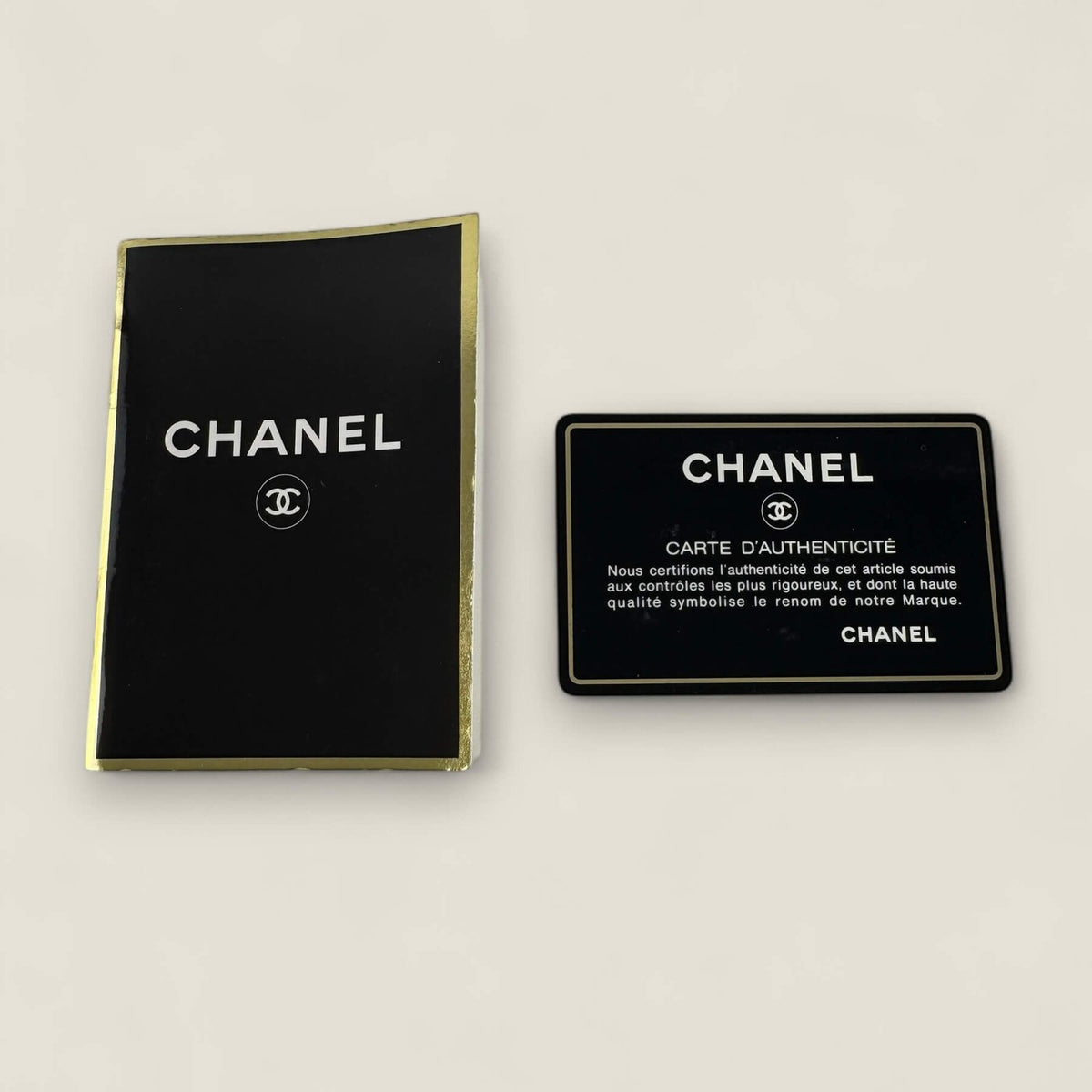 Chanel authenticity card and Chanel booklet