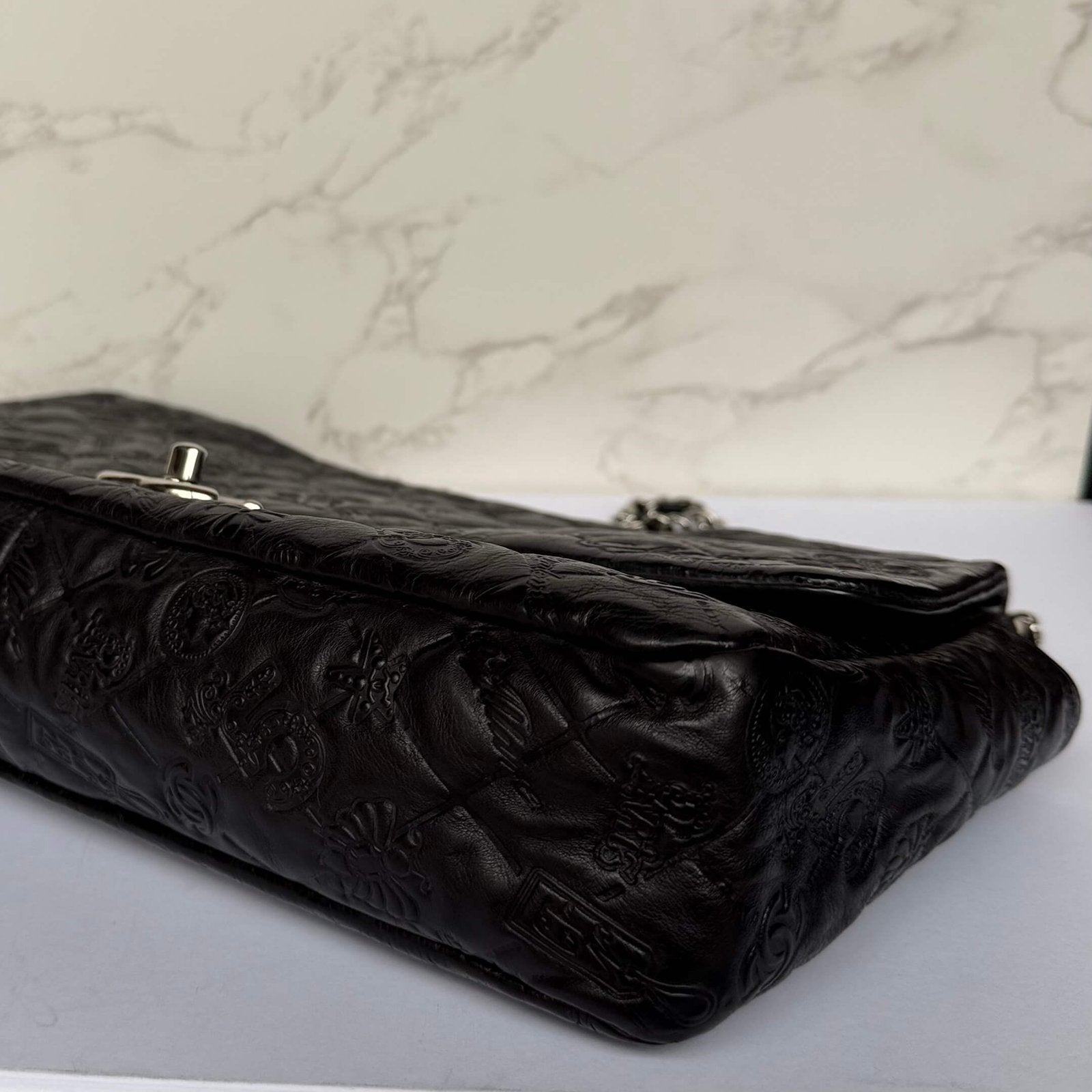 Chanel jumbo lucky symbols authentic Chanel jumbo black