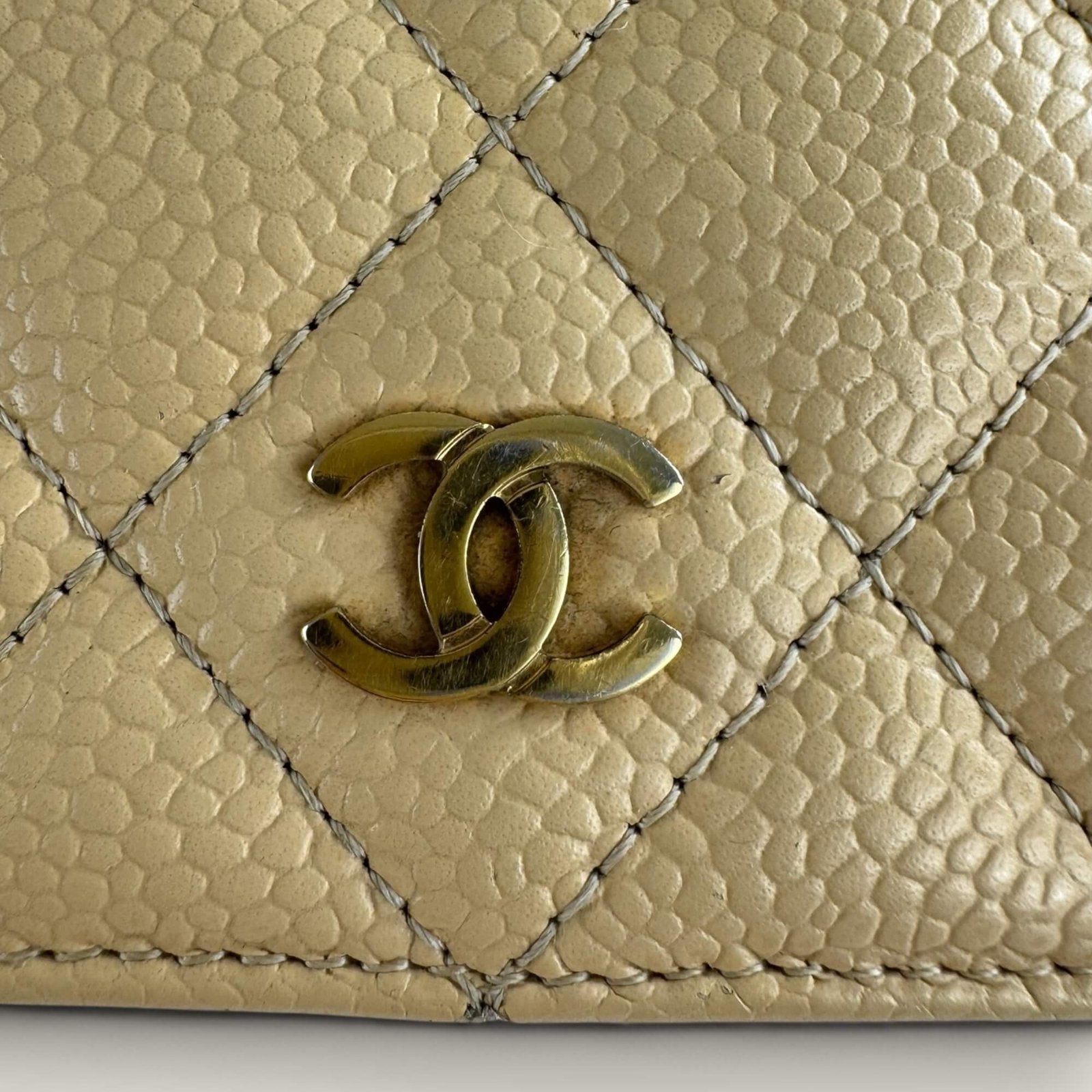 Chanel portemonnee CC logo goud