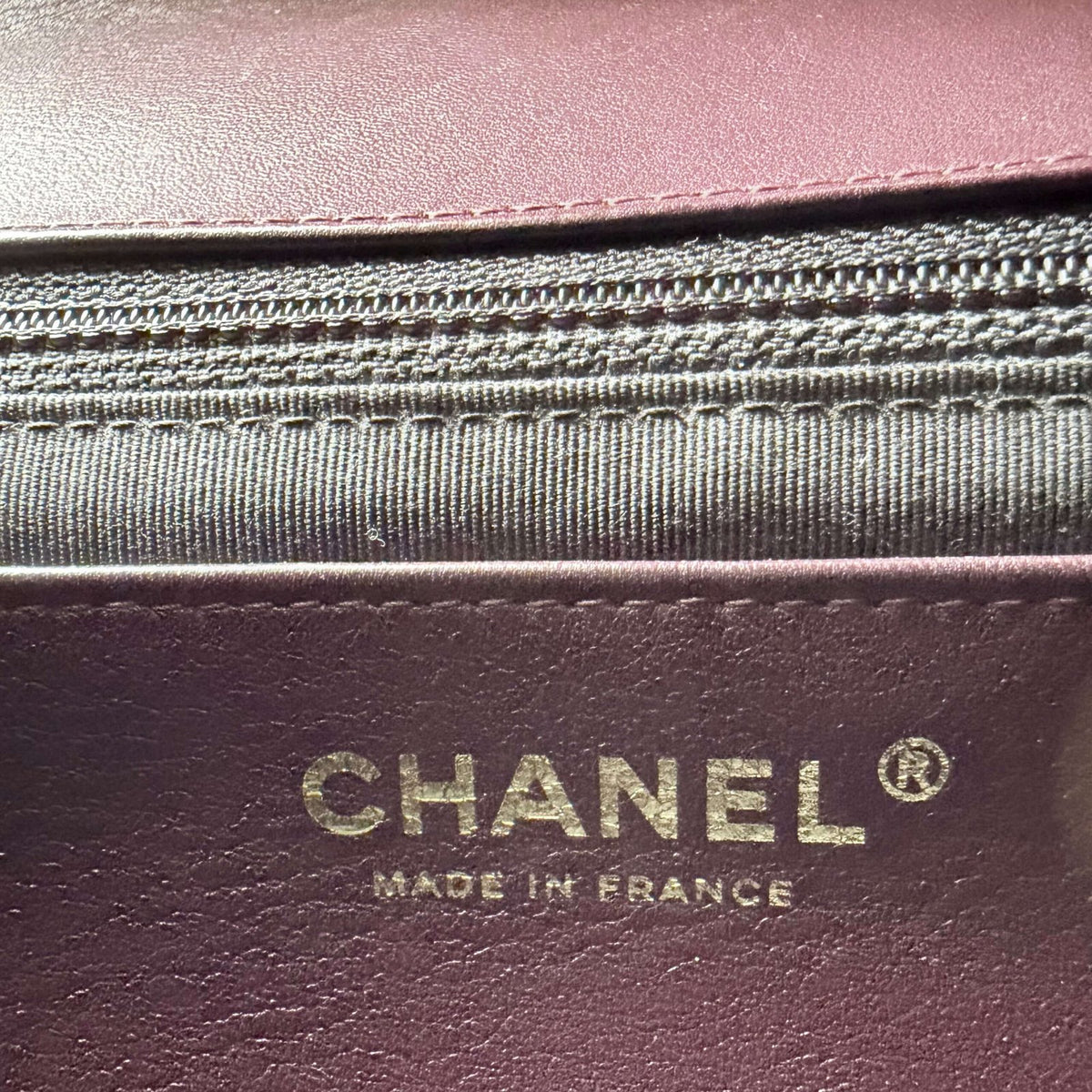 Chanel single flap bag burgundy interior