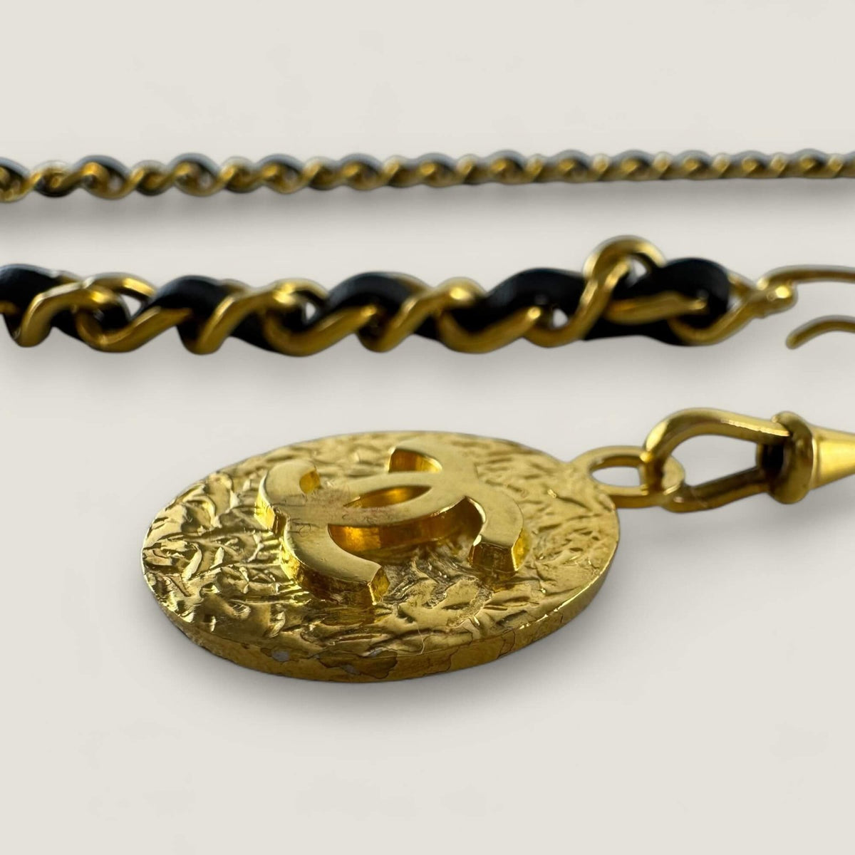 Chanel vintage chain belt 98 cm