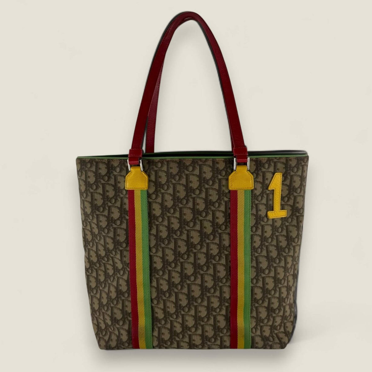 Christian Dior Rasta trotter tote bag