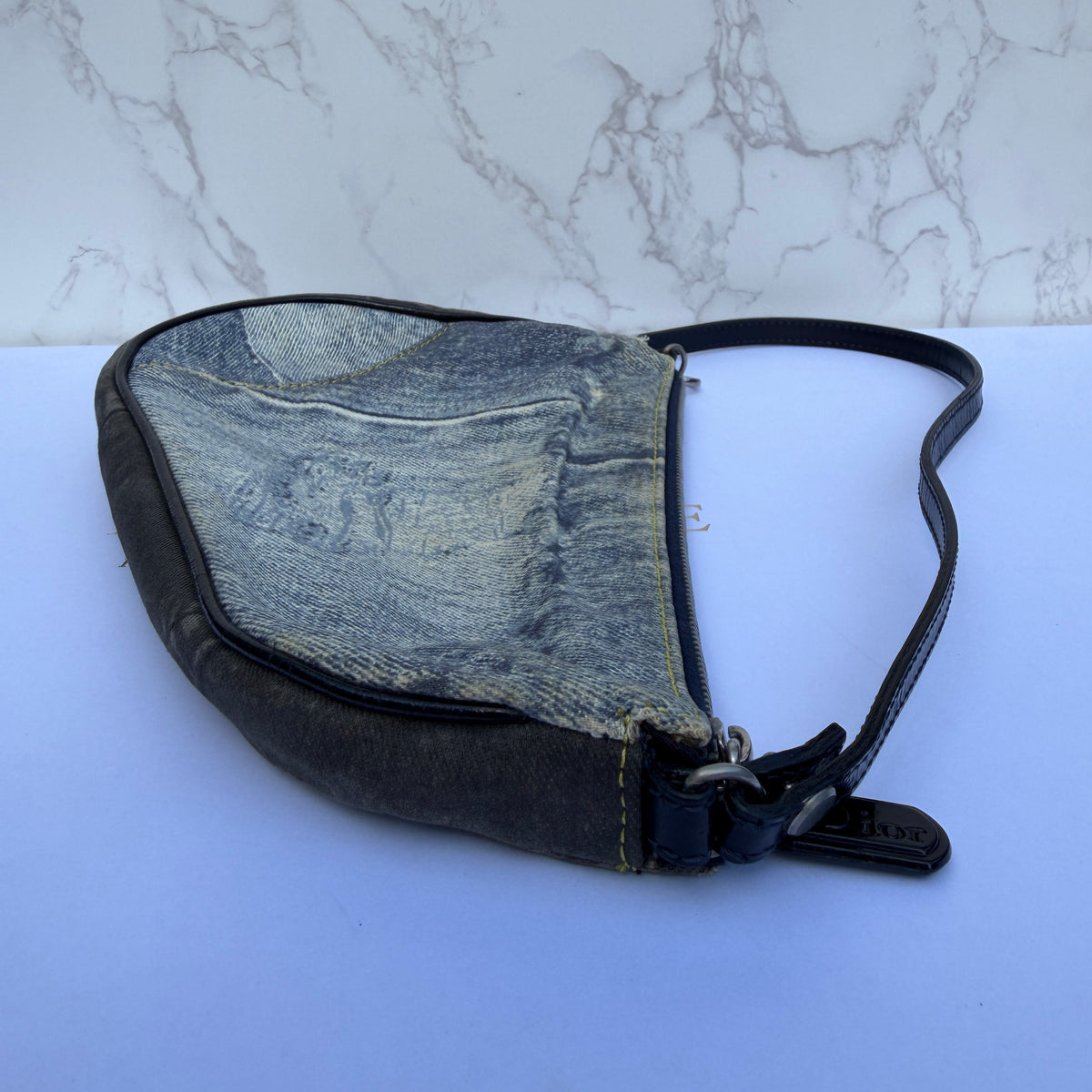 Christian Dior Saddle Bag Denim Speedway Y2K