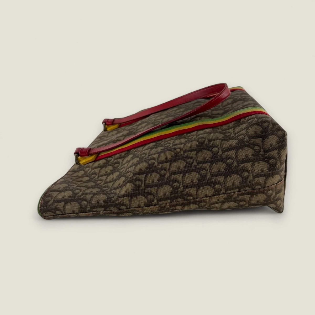 Dior Trotter print Rasta tote bag by Galliano