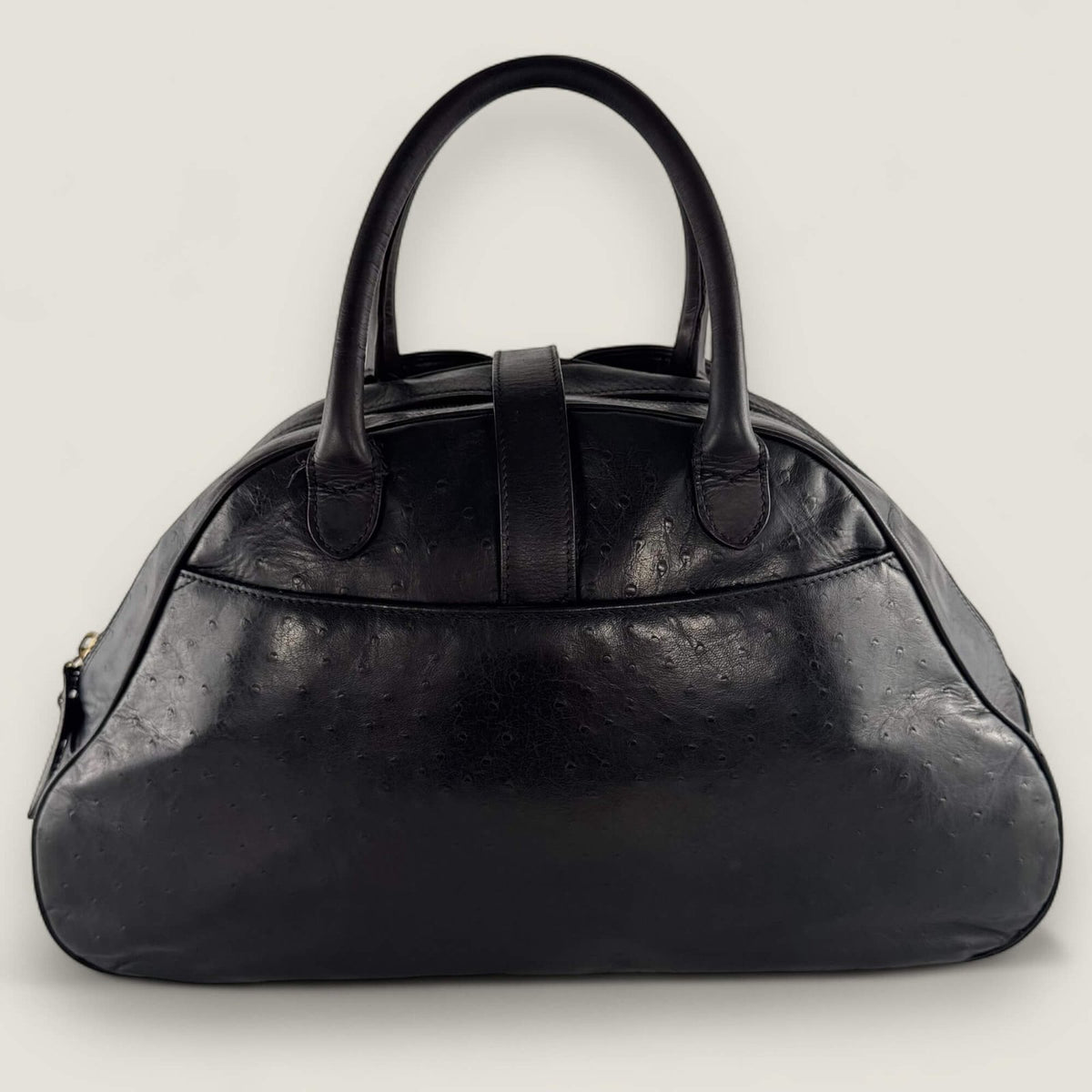 Dior ostrich leather bag