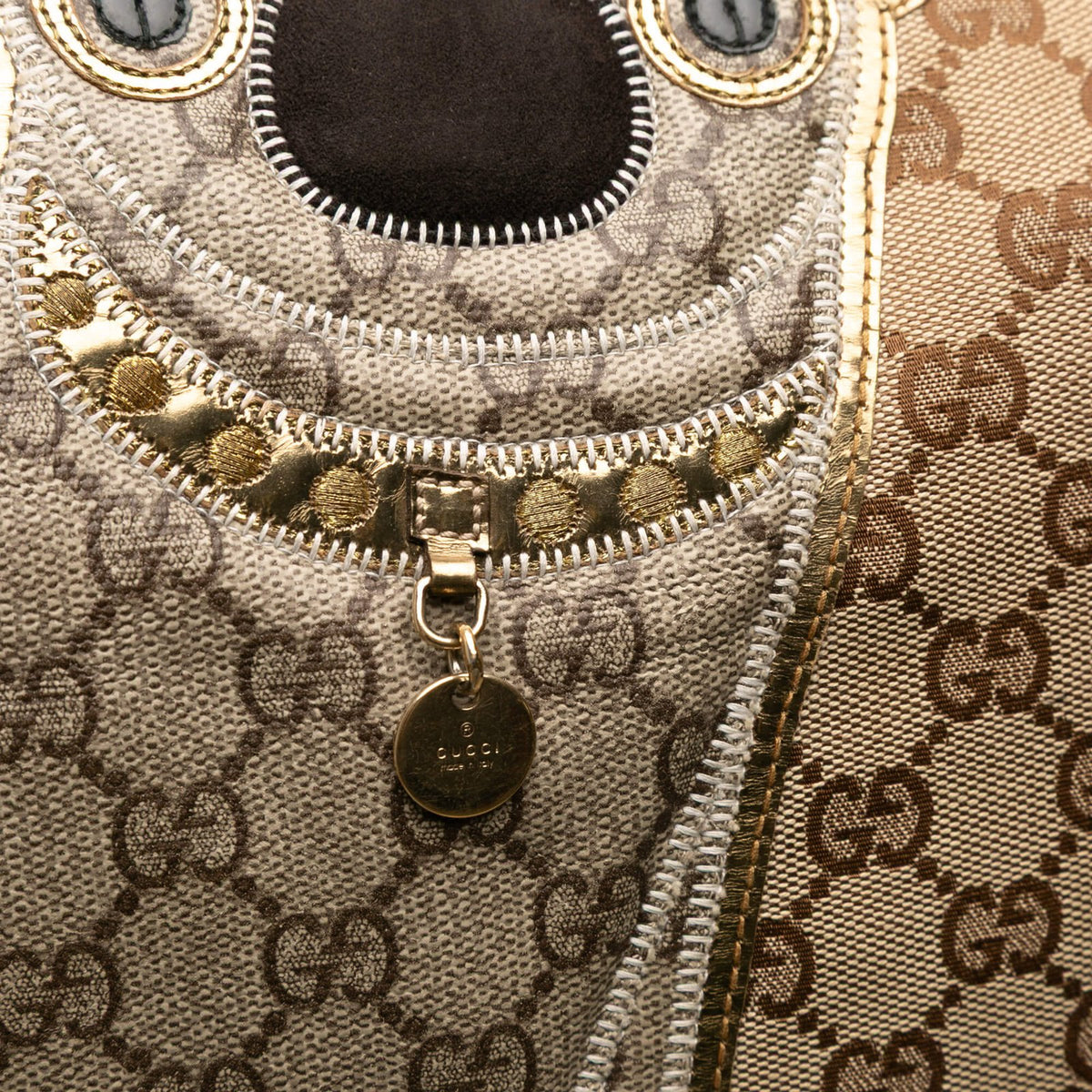 Gucci GG Supreme monogram Oliver Pug dog tote original