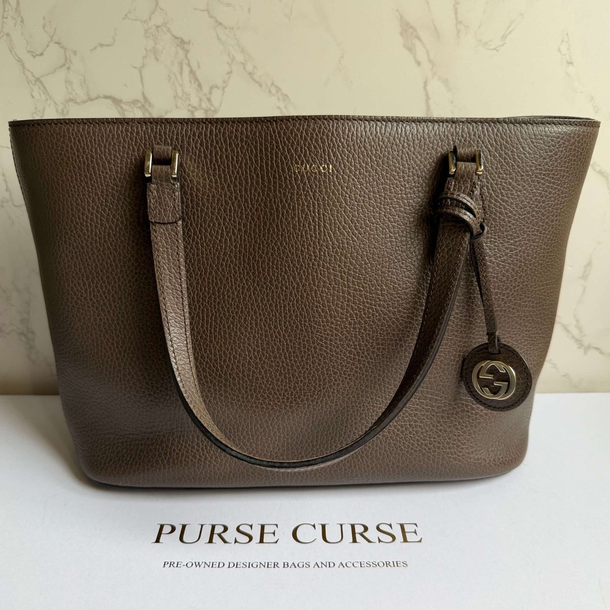Gucci Lady Dollar tote brown leather