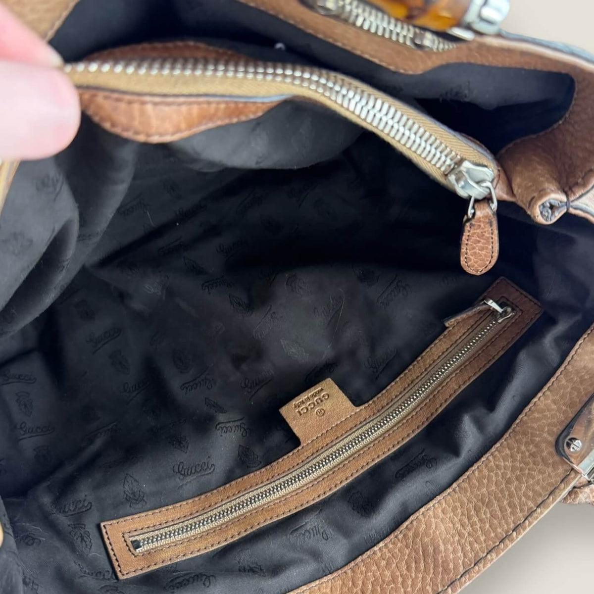 Gucci bamboo libeccio entrupy certificaat