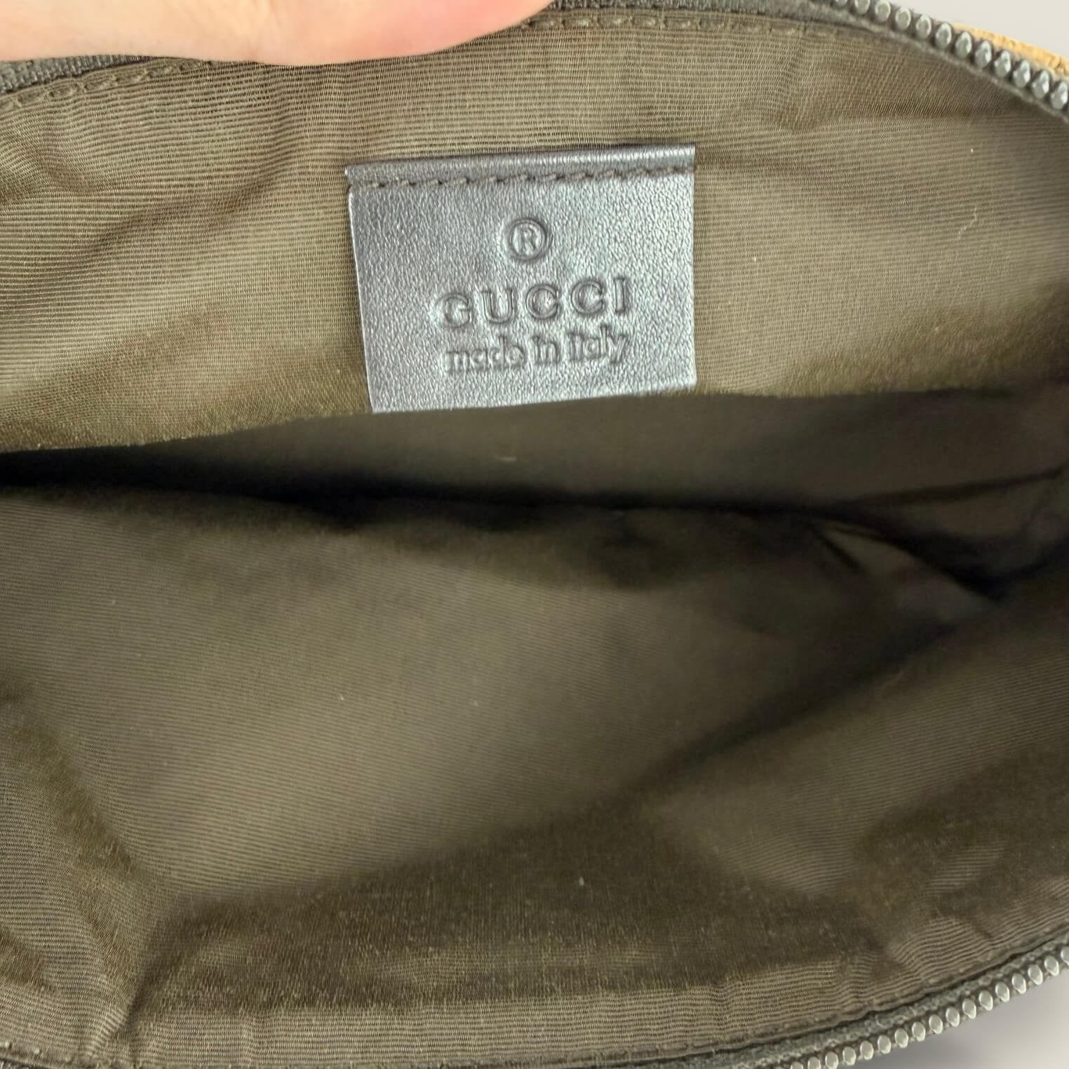 Gucci boat bag serial number detail