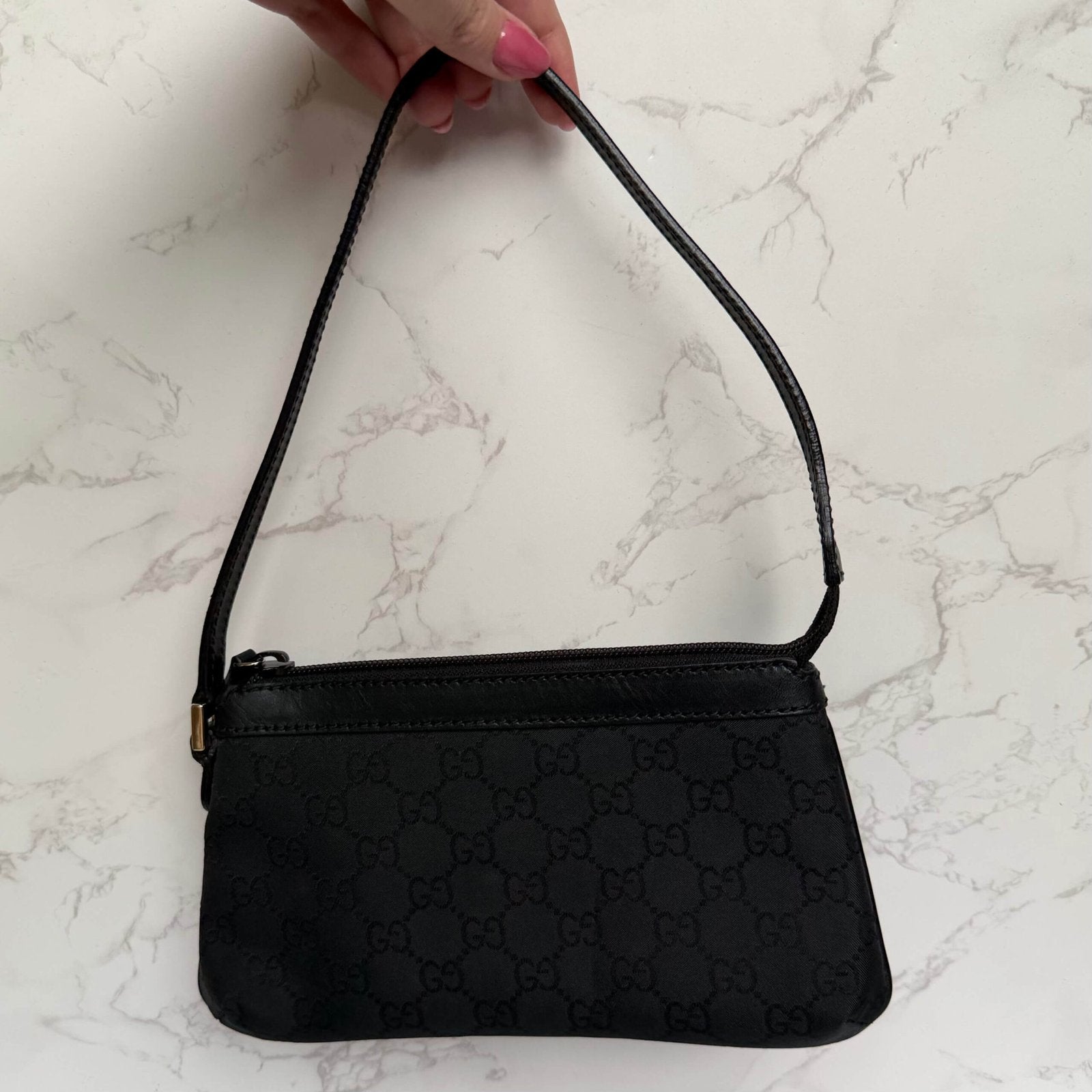 Gucci mini shoulder bag zilverkleurige hardware