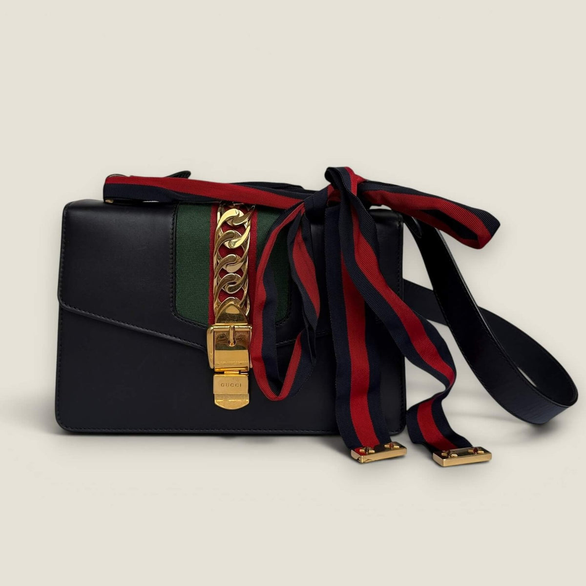 Gucci Small Sylvie black leather